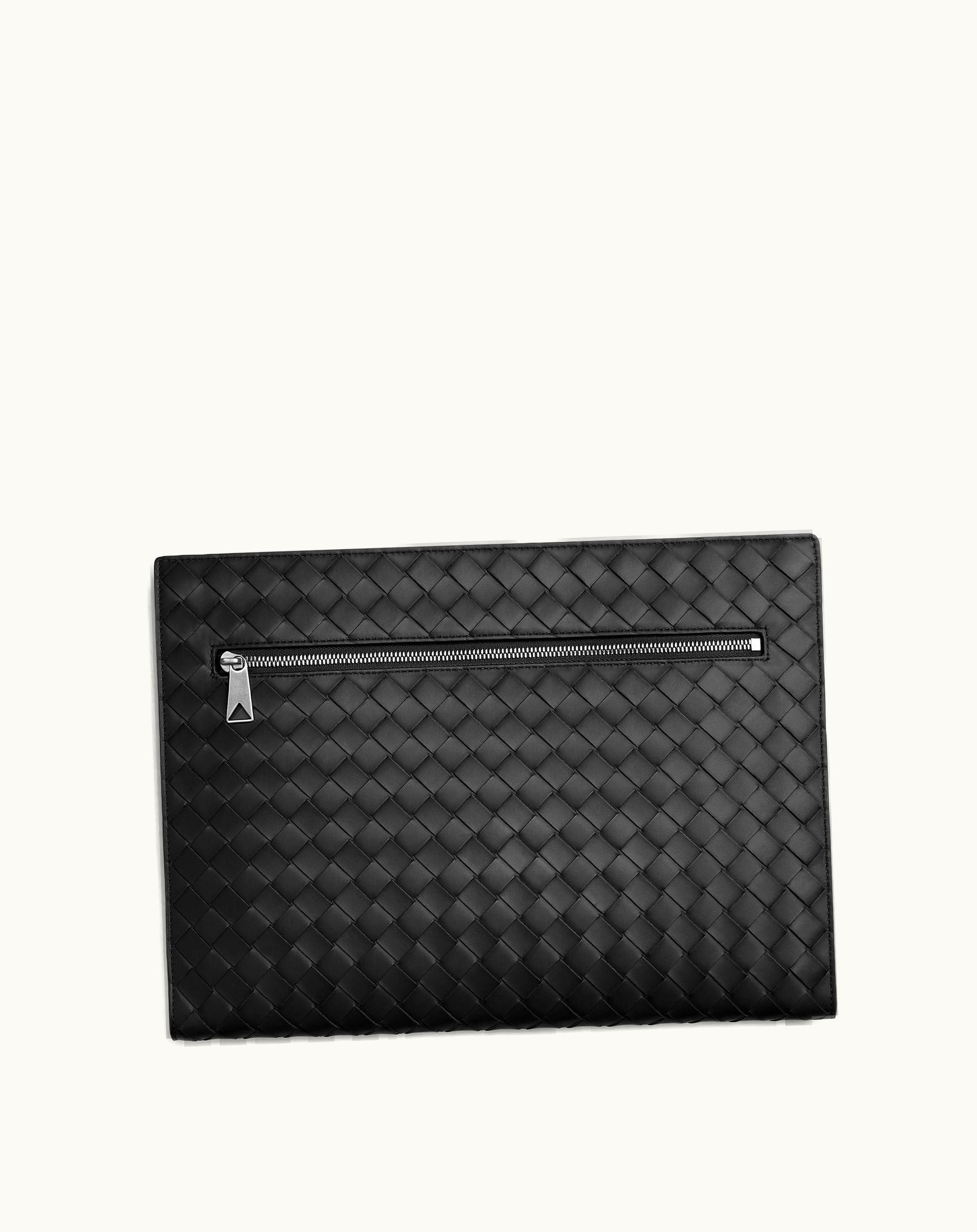 Bottega Veneta Bottega Veneta Men's Intrecciato Document Case In Black