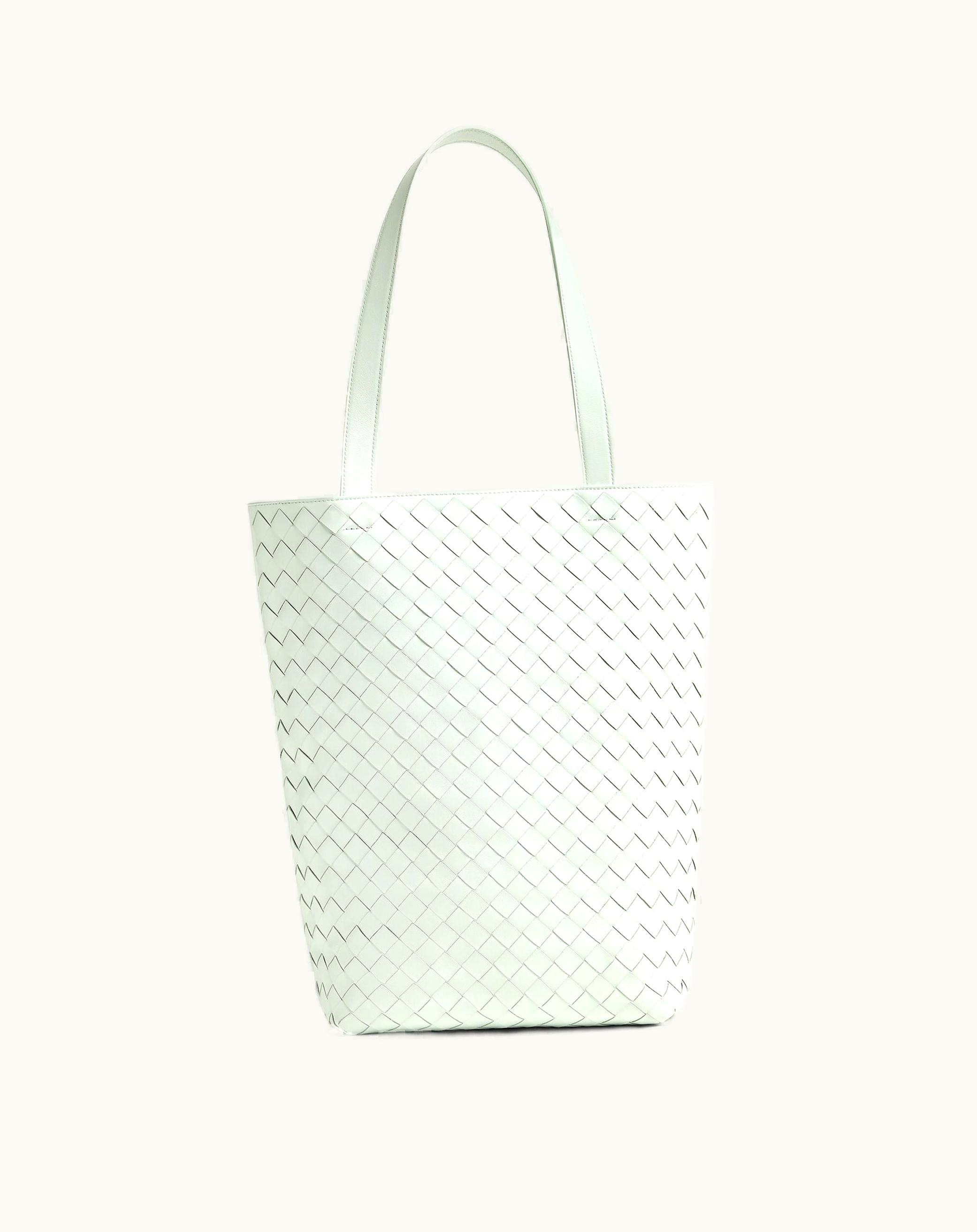 Bottega Veneta Bottega Veneta Men's Small Intrecciato Tote Bag In Glacier