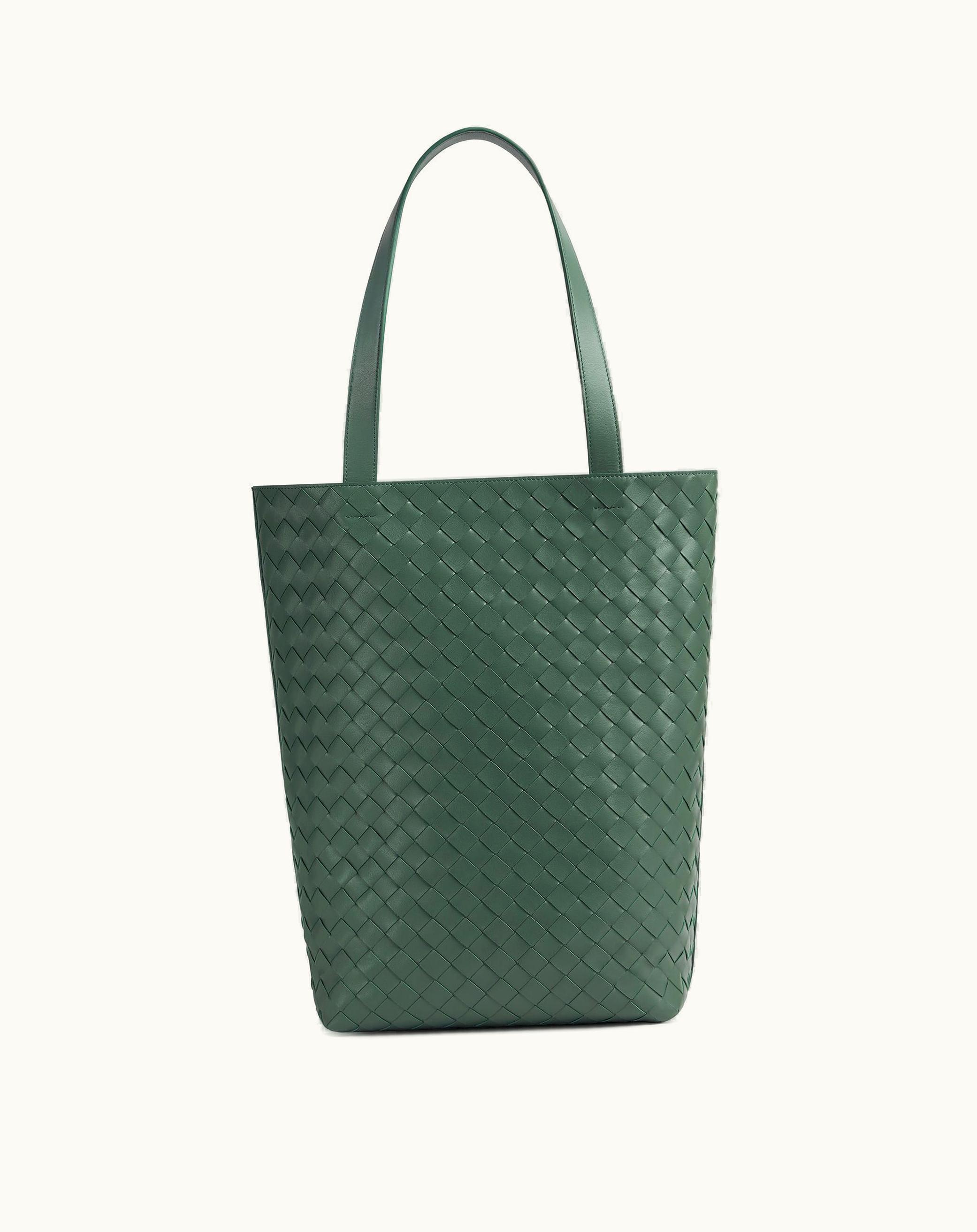 Bottega Veneta Bottega Veneta Men's Small Intrecciato Tote Bag In Aloe
