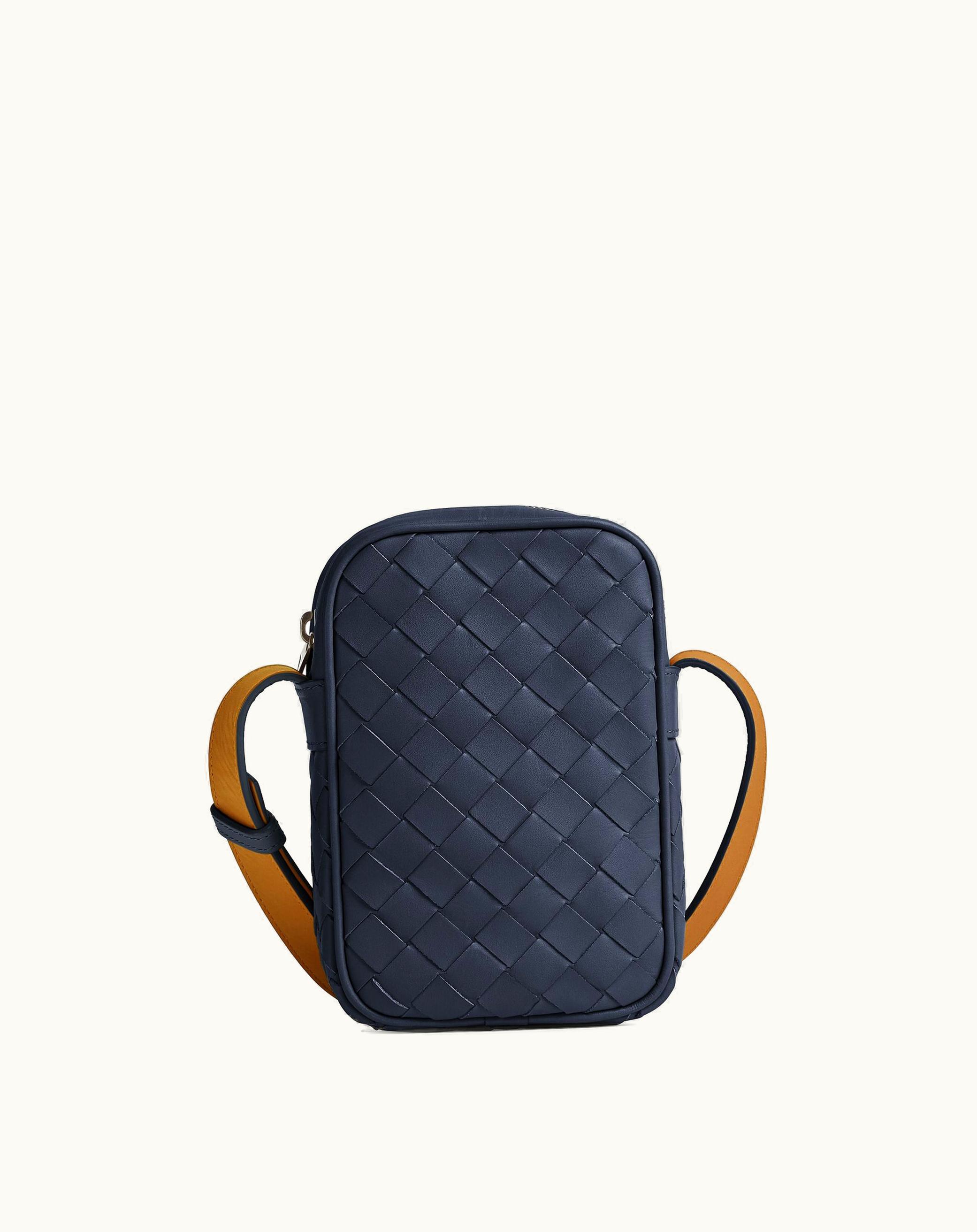 Bottega Veneta Bottega Veneta Men's Mini Cassette Cross-Body Bag In Space / Cob