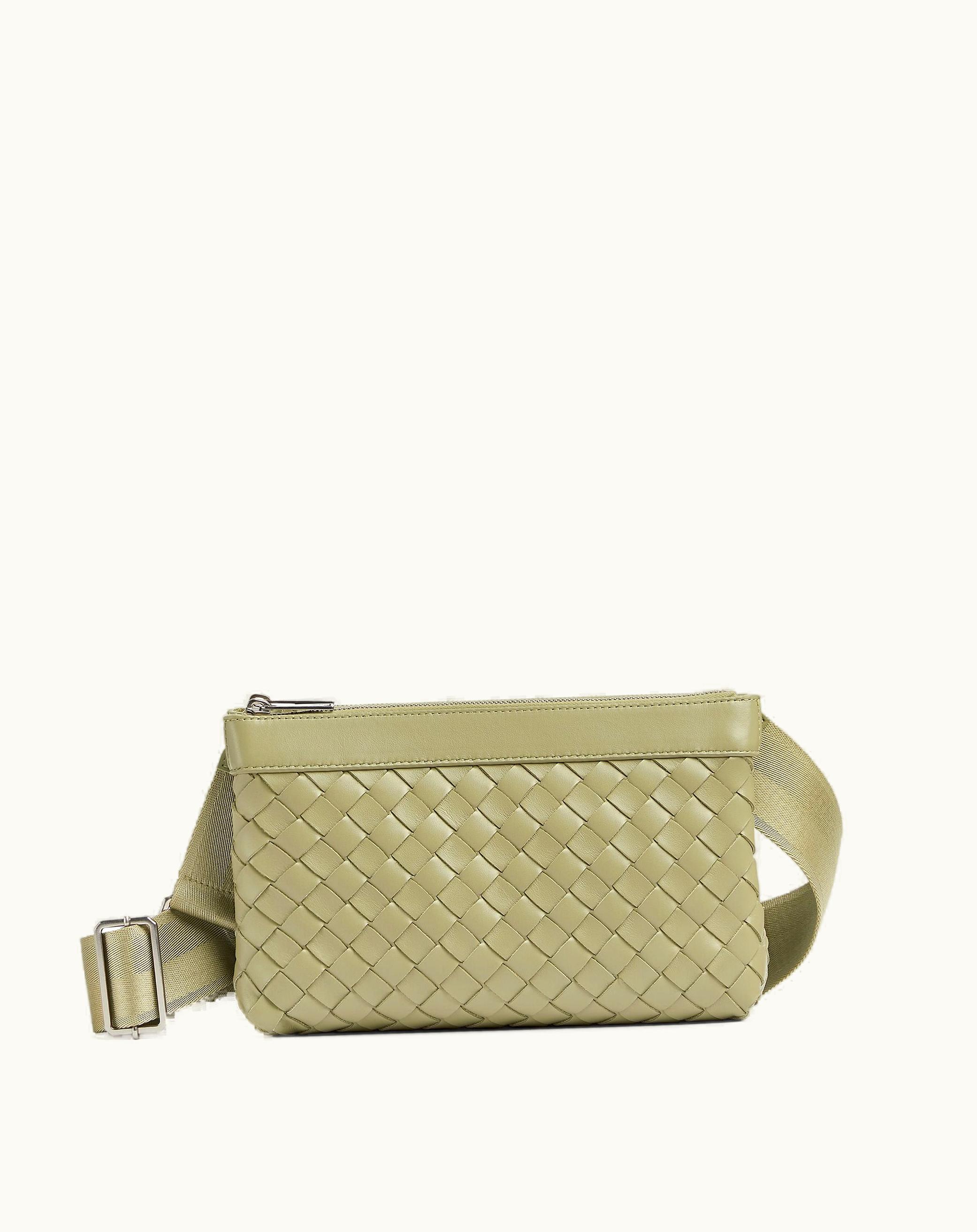Bottega Veneta Bottega Veneta Men's Intrecciato Duo Bag In Travertine