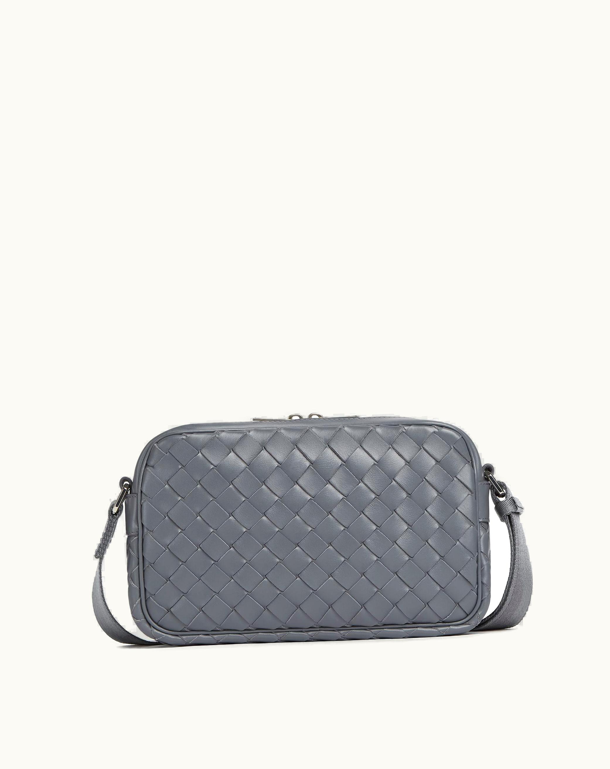 Bottega Veneta Bottega Veneta Men's Small Intrecciato Camera Bag In Thunder