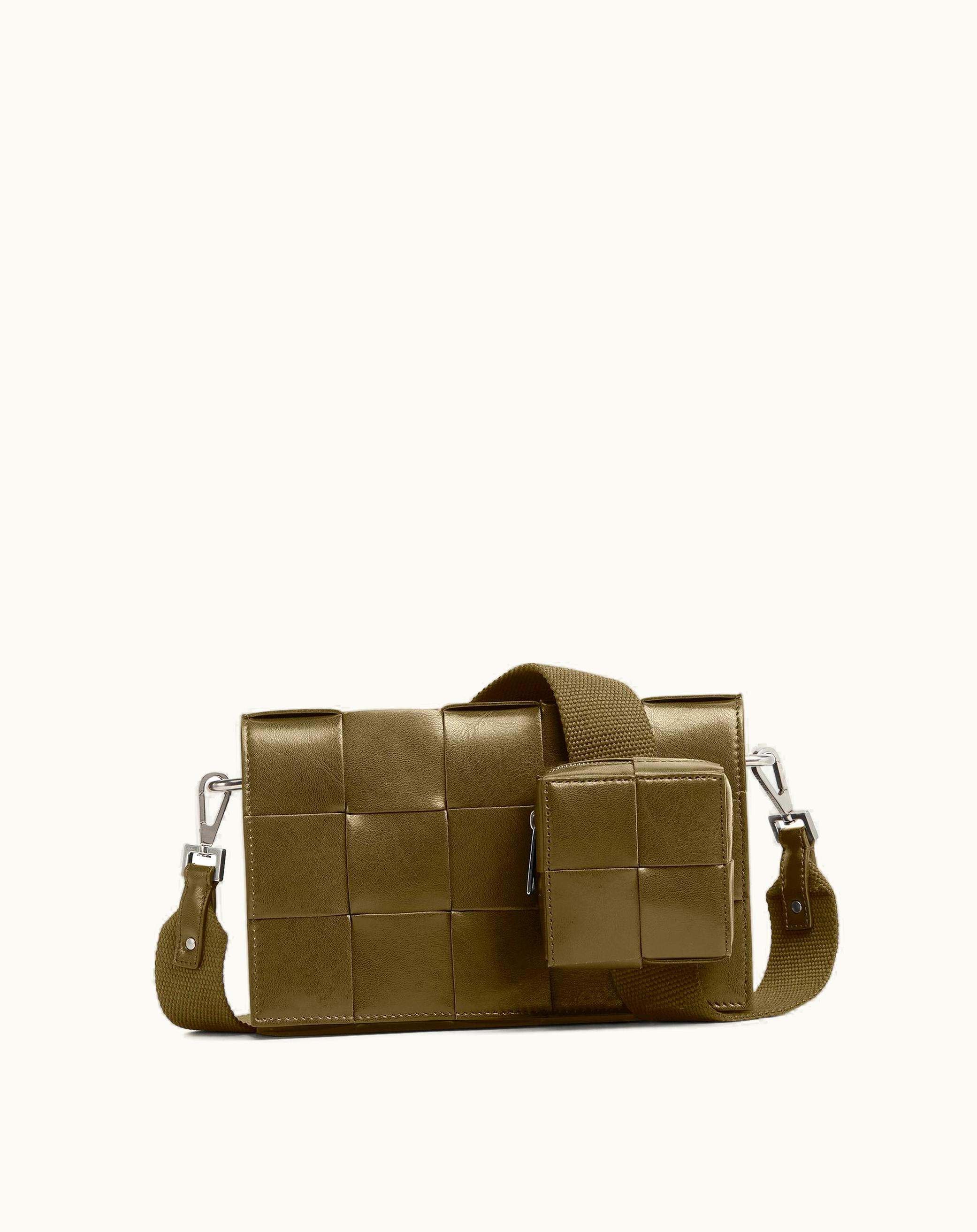 Bottega Veneta Bottega Veneta Men's Cassette With Versatile Strap In Mud