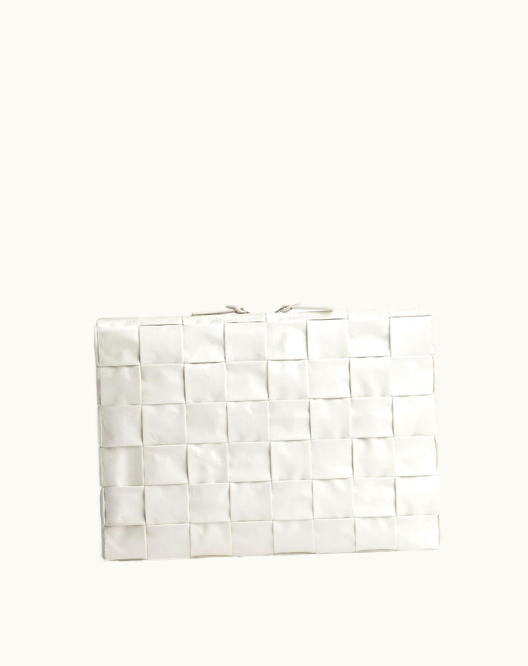 Bottega Veneta Bottega Veneta Medium Cassette Document Case In White