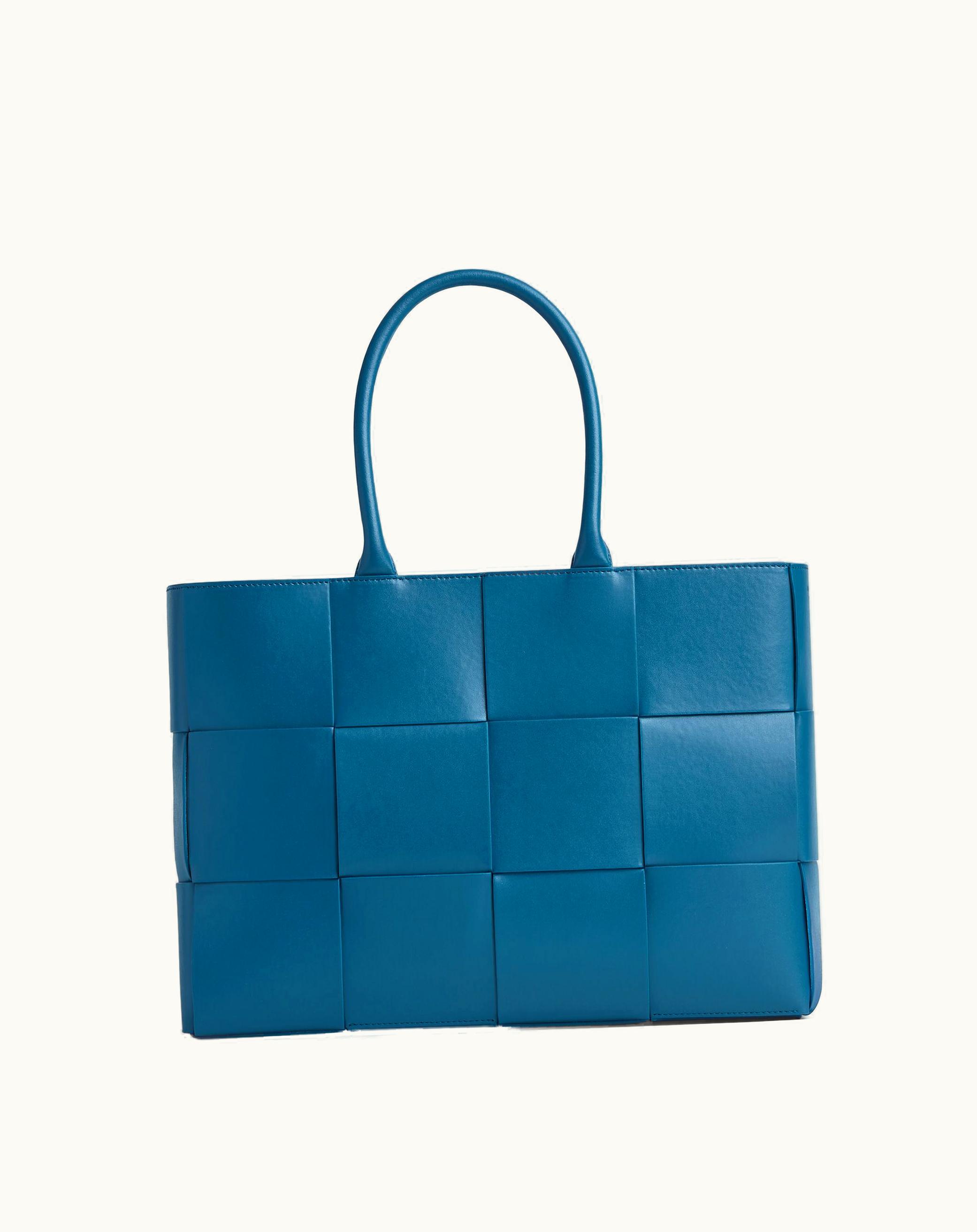 Bottega Veneta Bottega Veneta Men's Medium Arco Tote Bag In Deep Pacific