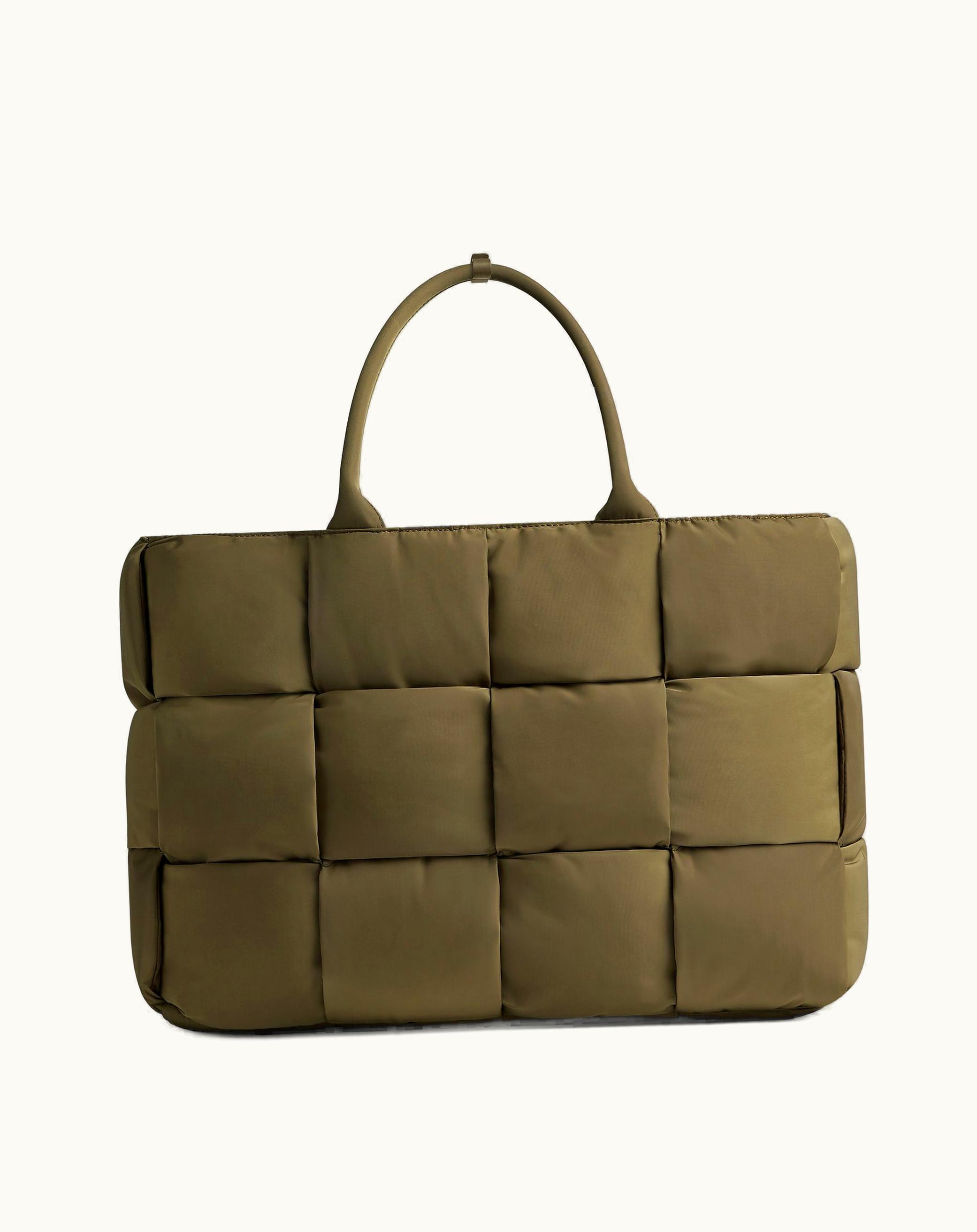 Bottega Veneta Bottega Veneta Men's Large Arco Padded Tote Bag In Mud