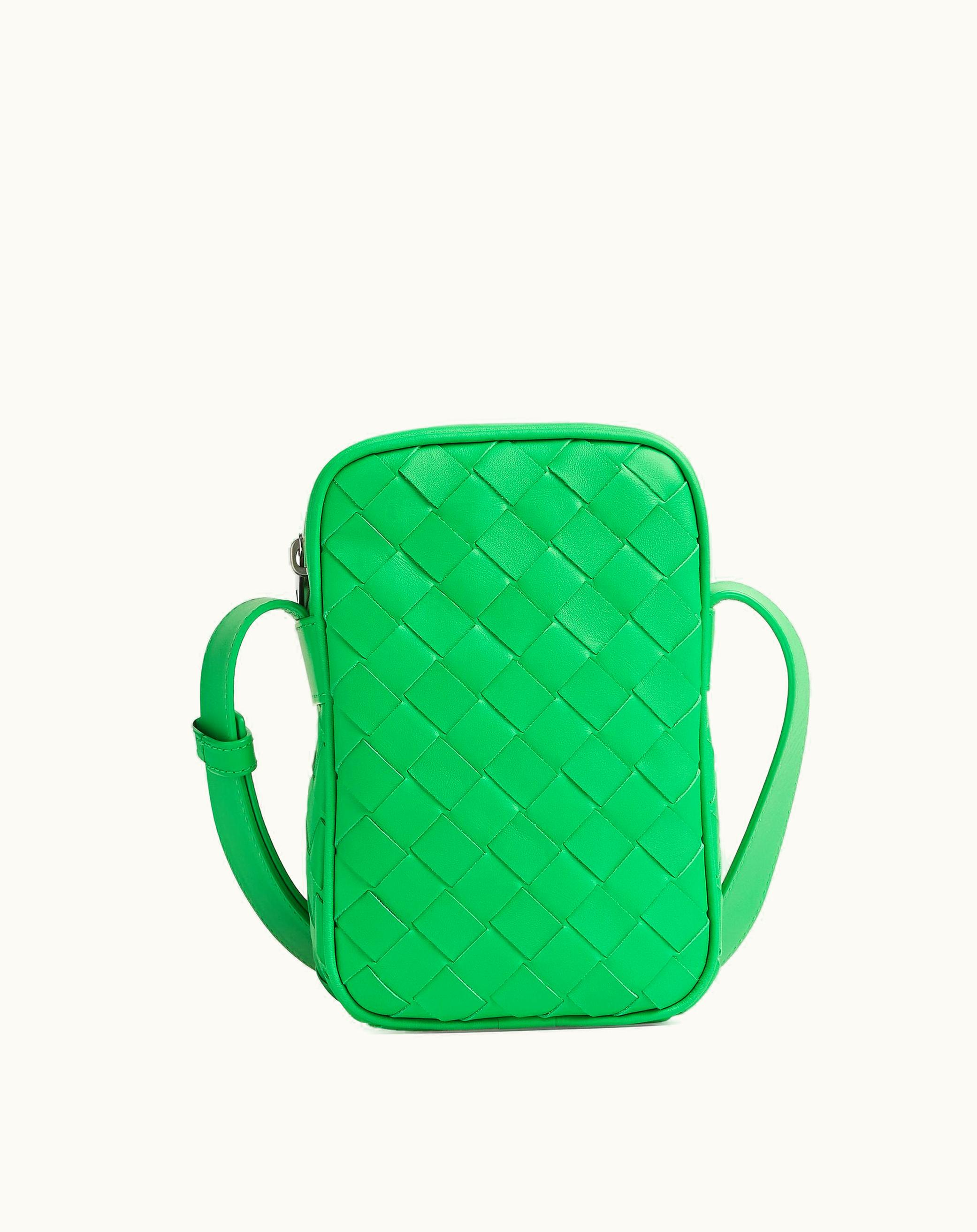 Bottega Veneta Bottega Veneta Men's Mini Intrecciato Cross-Body Bag In Parakeet