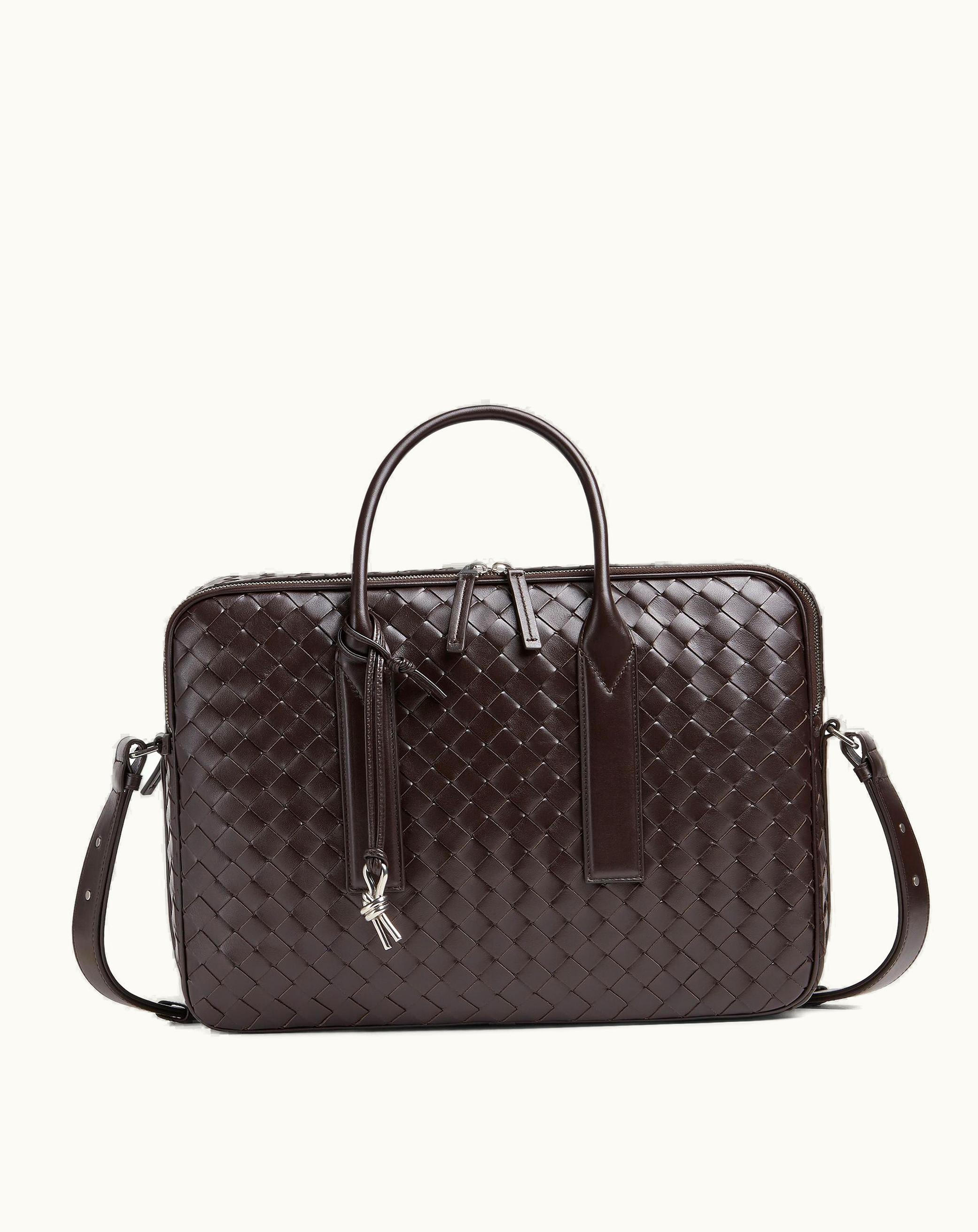 Bottega Veneta Bottega Veneta Men's Getaway Large Briefcase In Fondant