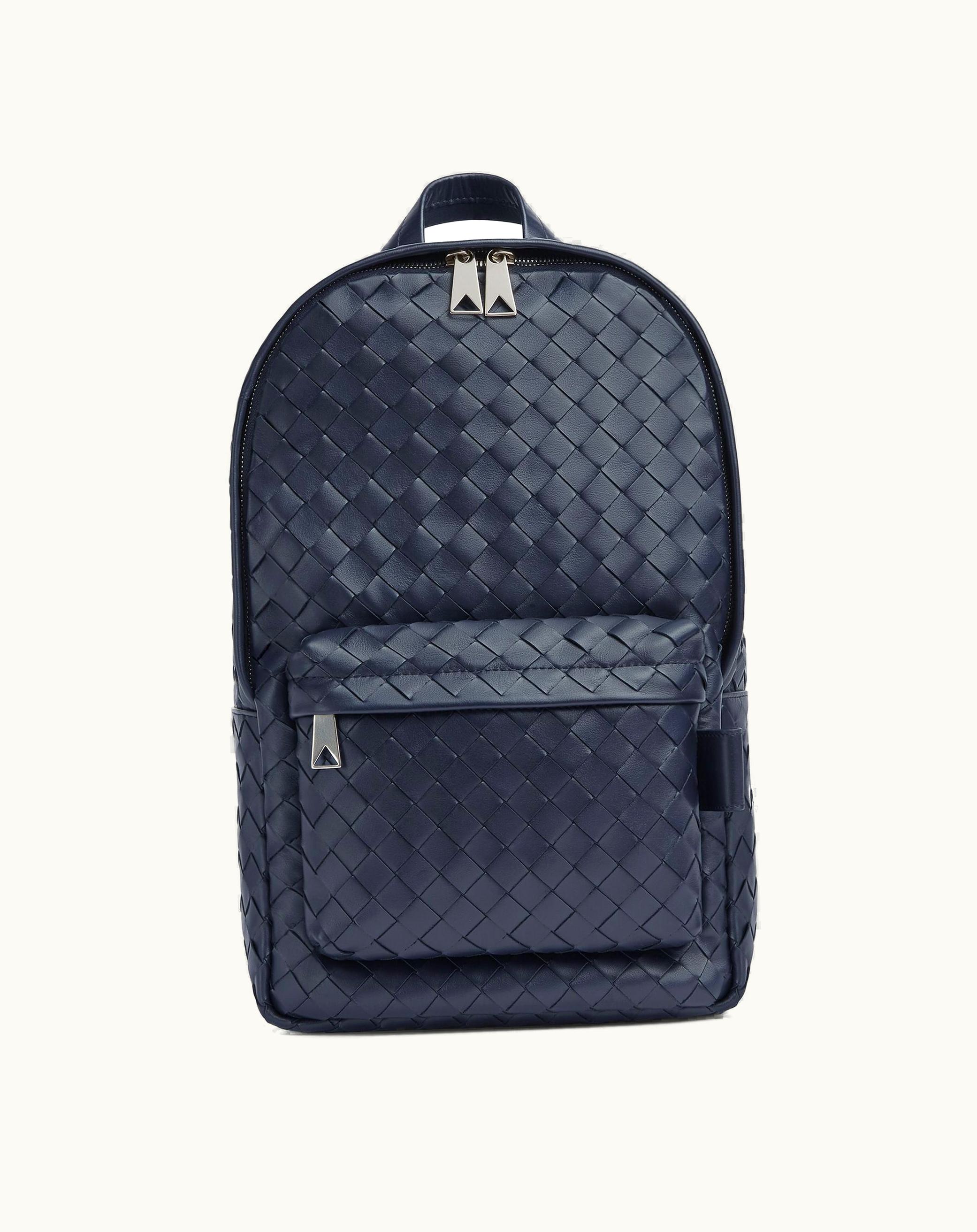 Bottega Veneta Bottega Veneta Men's Small Intrecciato Backpack In Space