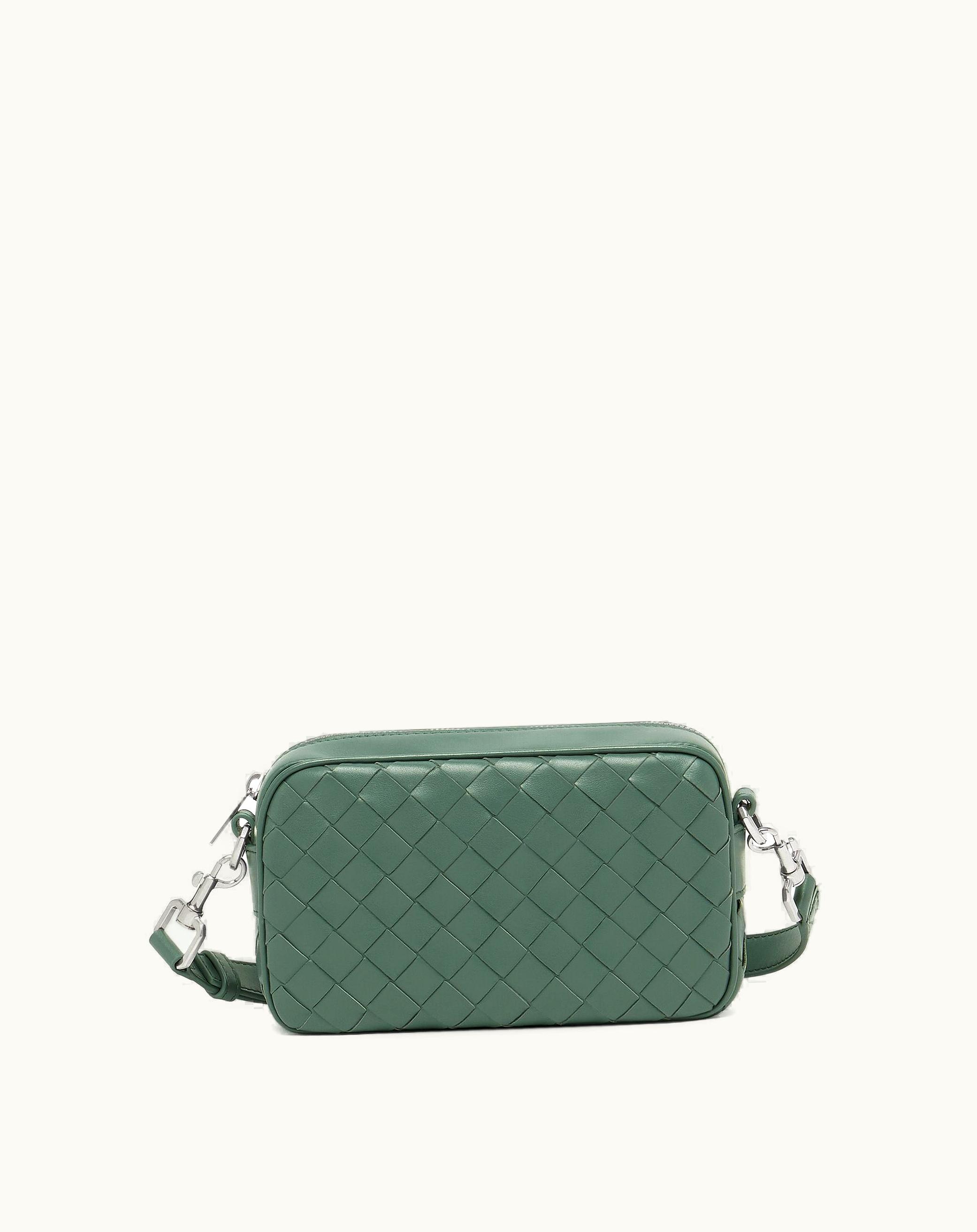 Bottega Veneta Bottega Veneta Men's Mini Intrecciato Camera Bag In Aloe