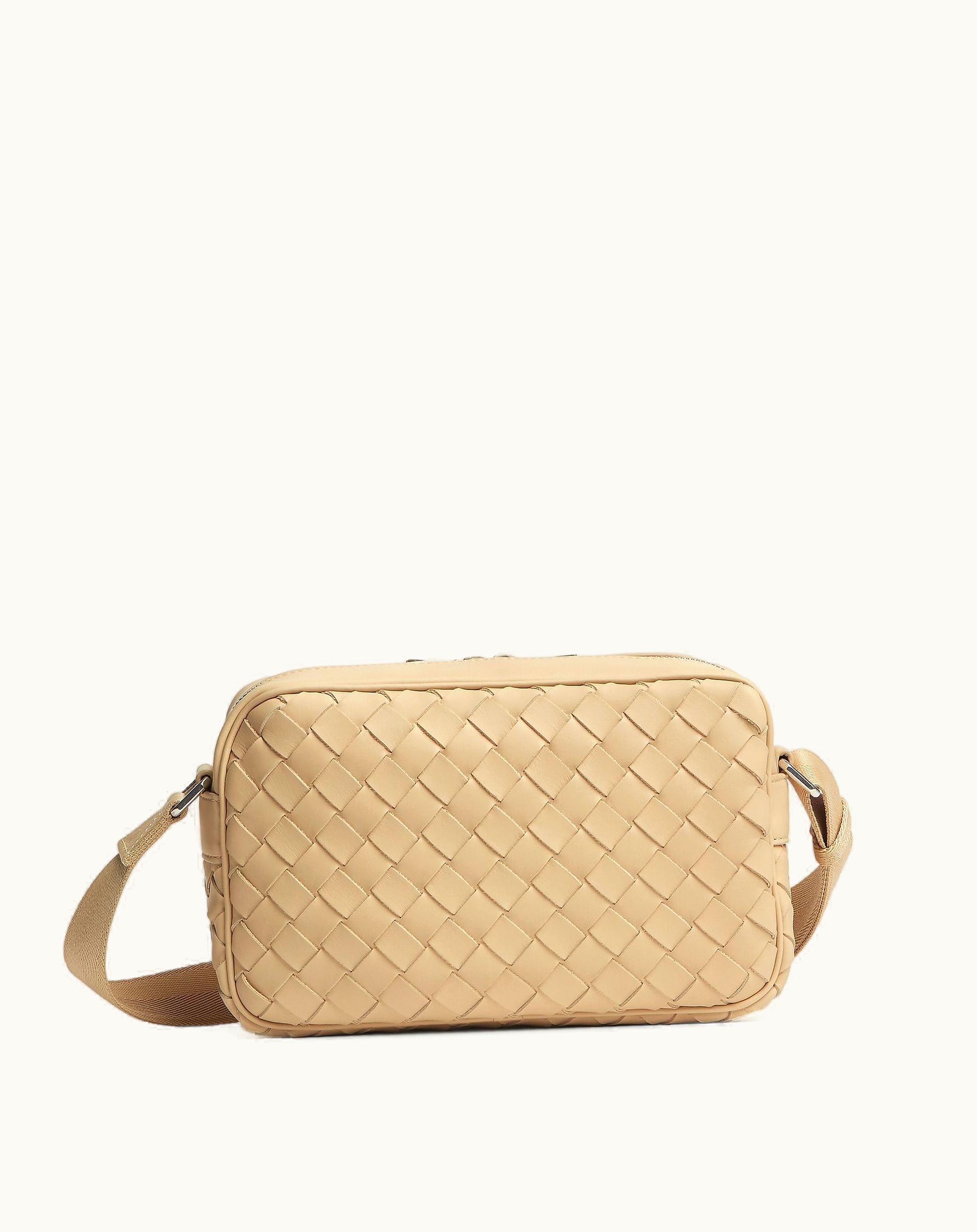 Bottega Veneta Bottega Veneta Small Intrecciato Camera Bag In Porridge