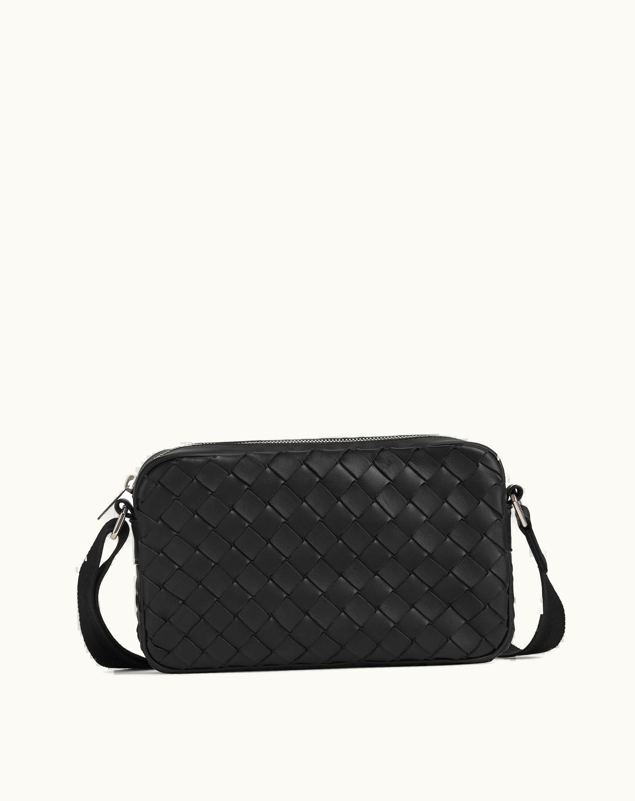 Bottega Veneta Bottega Veneta Small Intrecciato Camera Bag In Black