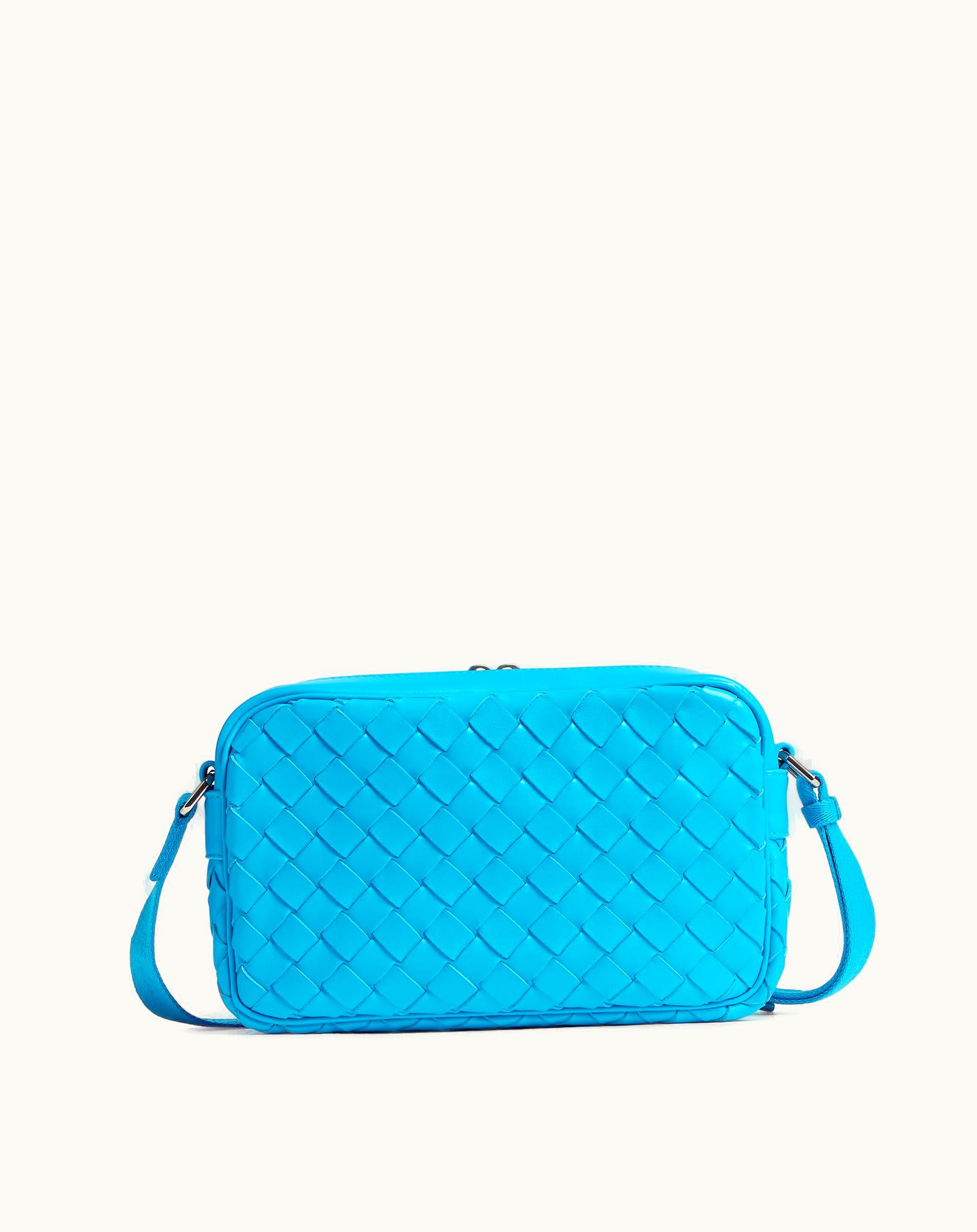 Bottega Veneta Bottega Veneta Small Intrecciato Camera Bag In Pool
