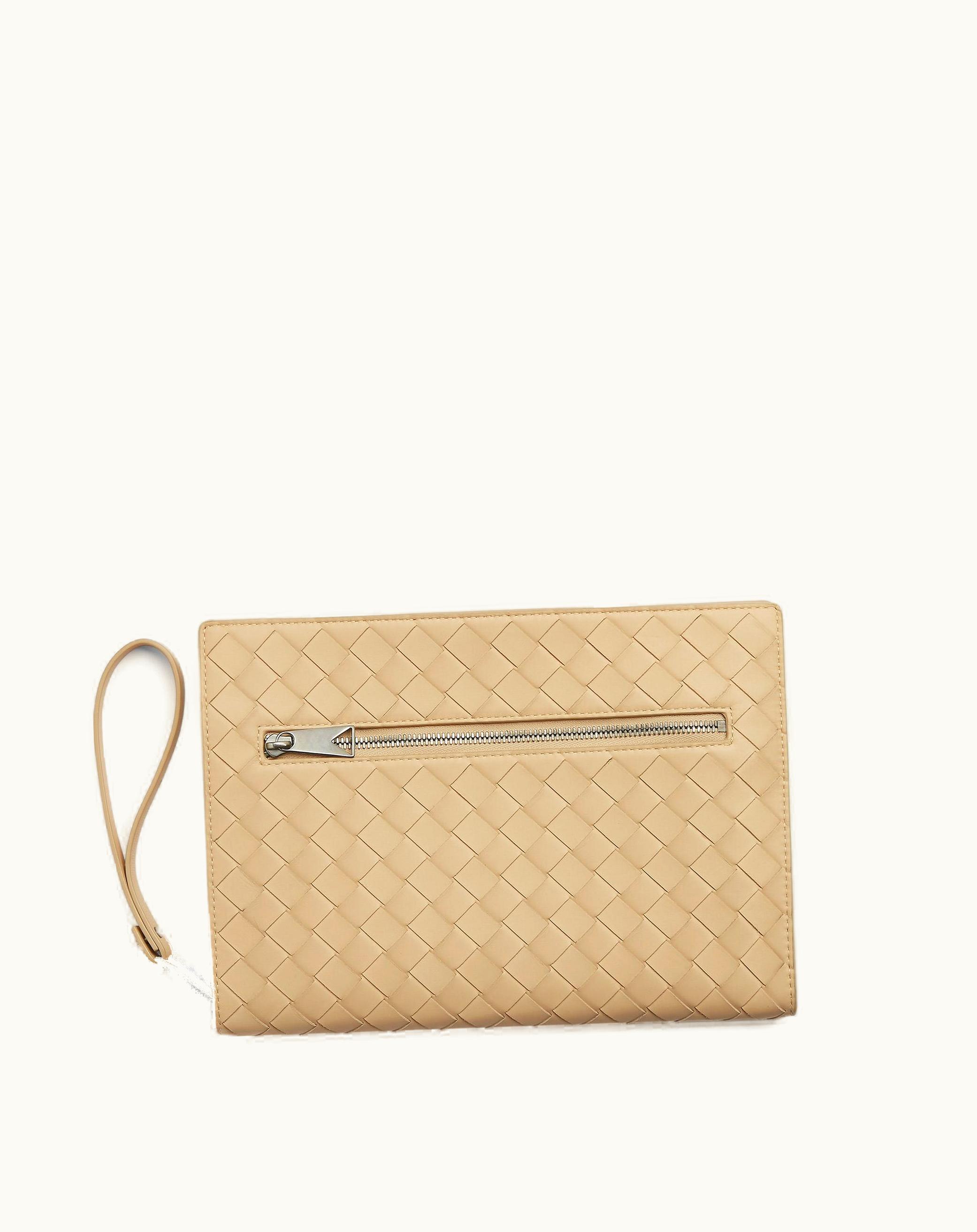Bottega Veneta Bottega Veneta Small Intrecciato Document Case In Porridge