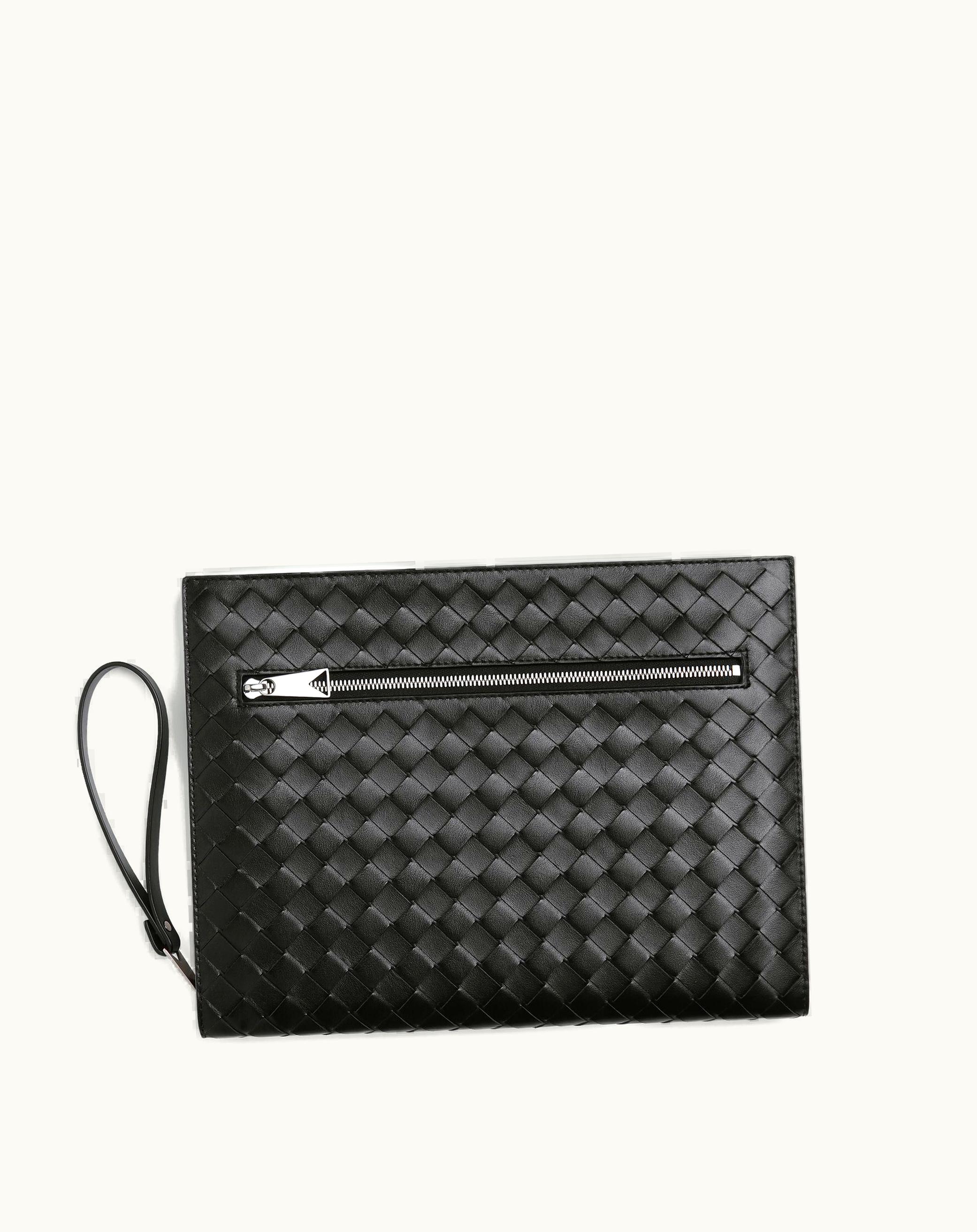 Bottega Veneta Bottega Veneta Medium Intrecciato Document Case In Black
