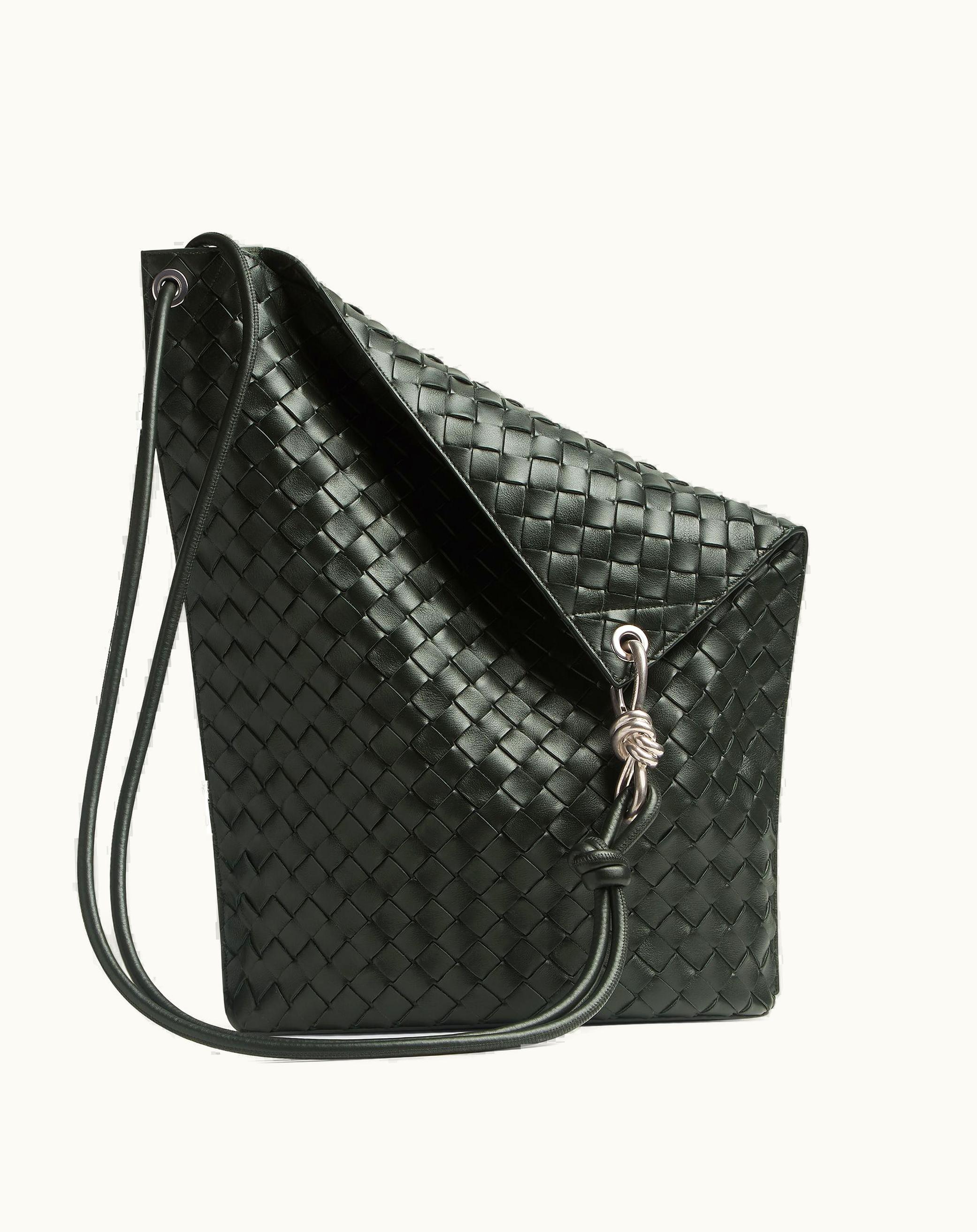 Bottega Veneta Bottega Veneta Men's Knot Bucket In Dark Green