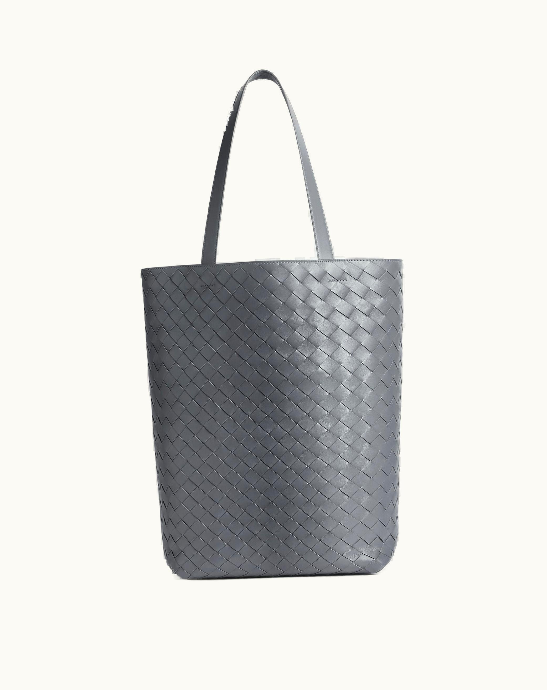 Bottega Veneta Bottega Veneta Men's Small Intrecciato Tote Bag In Thunder