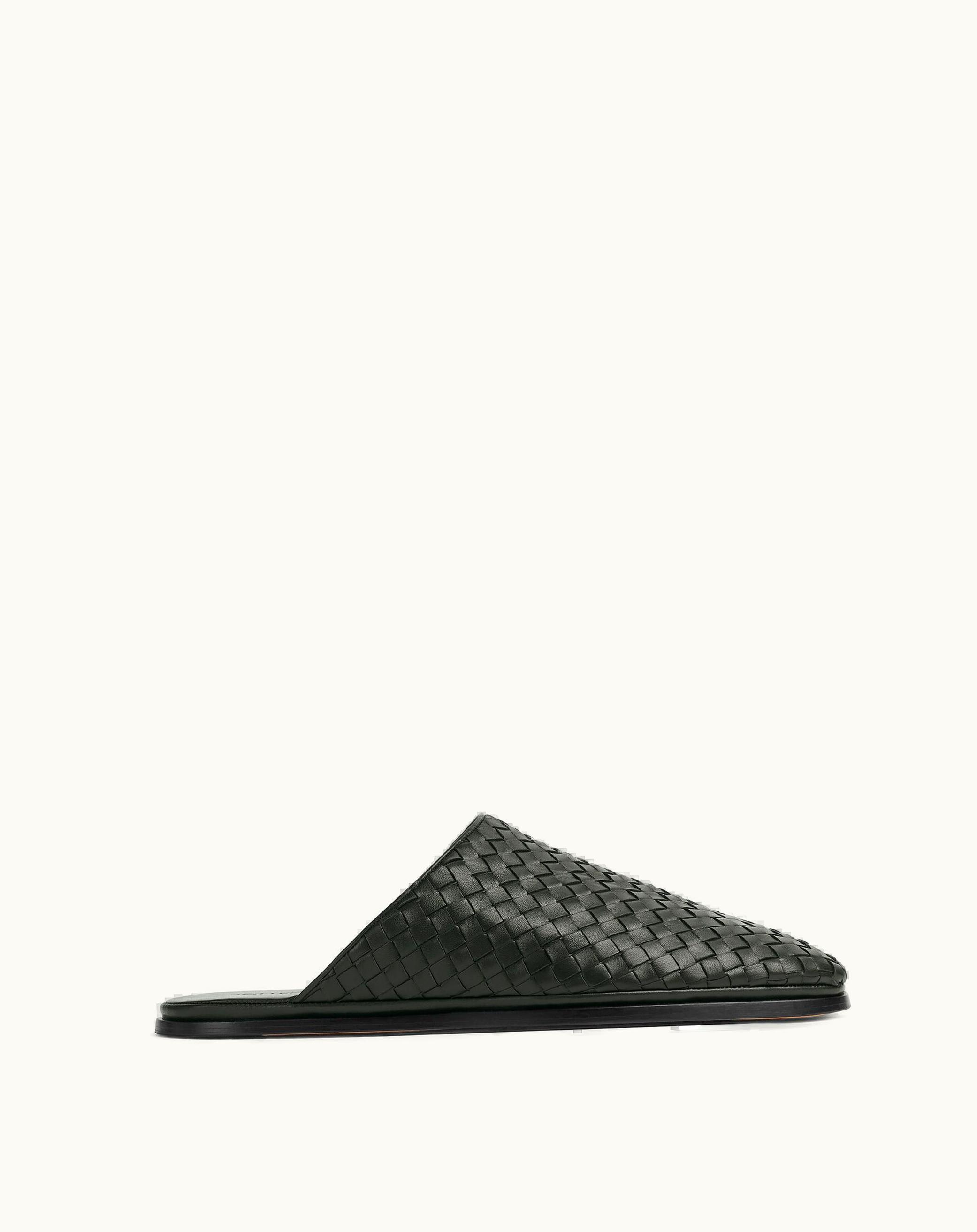 Bottega Veneta Bottega Veneta Men's Sunday Slipper In Dark Green Dark green