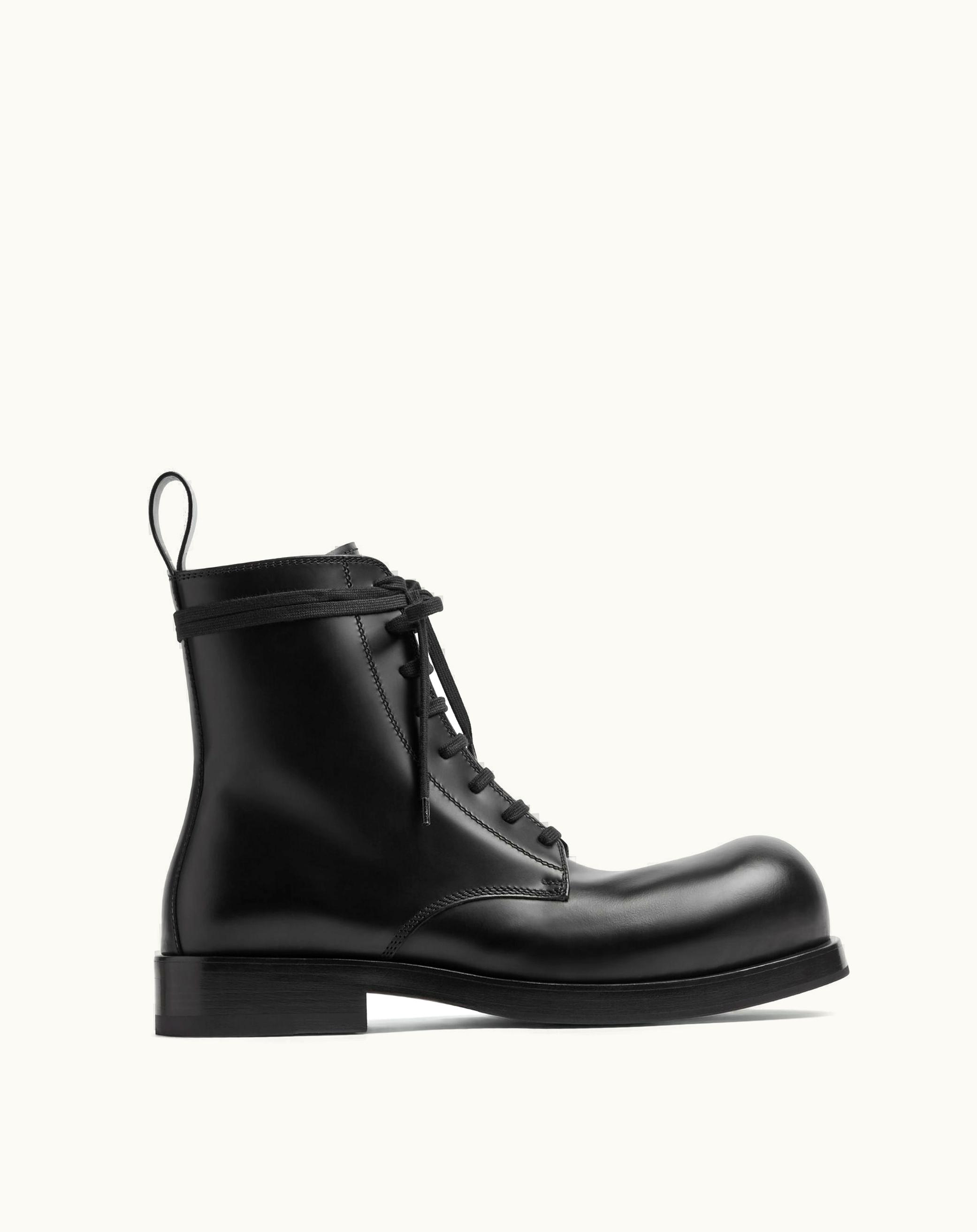 Bottega Veneta Bottega Veneta Men's Helium Lace-Up Ankle Boot In Black