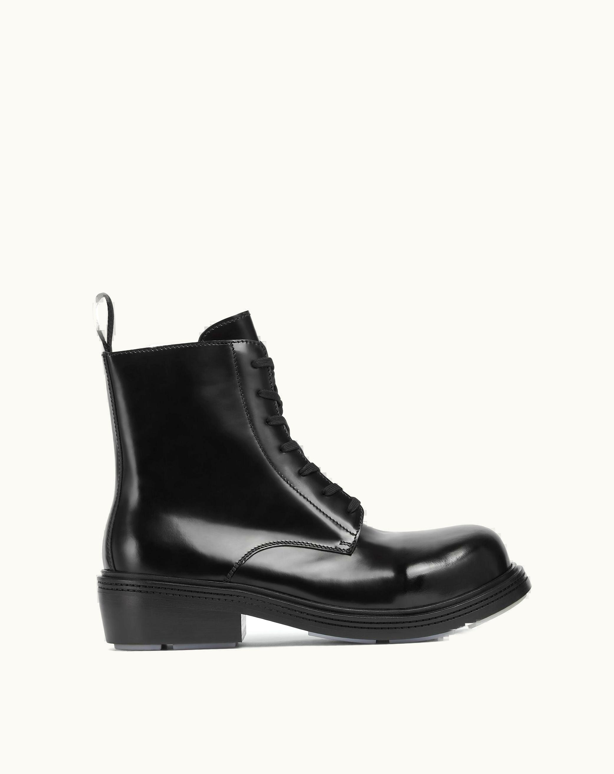 Bottega Veneta Bottega Veneta Men's Fireman Lace-Up Boot In Black