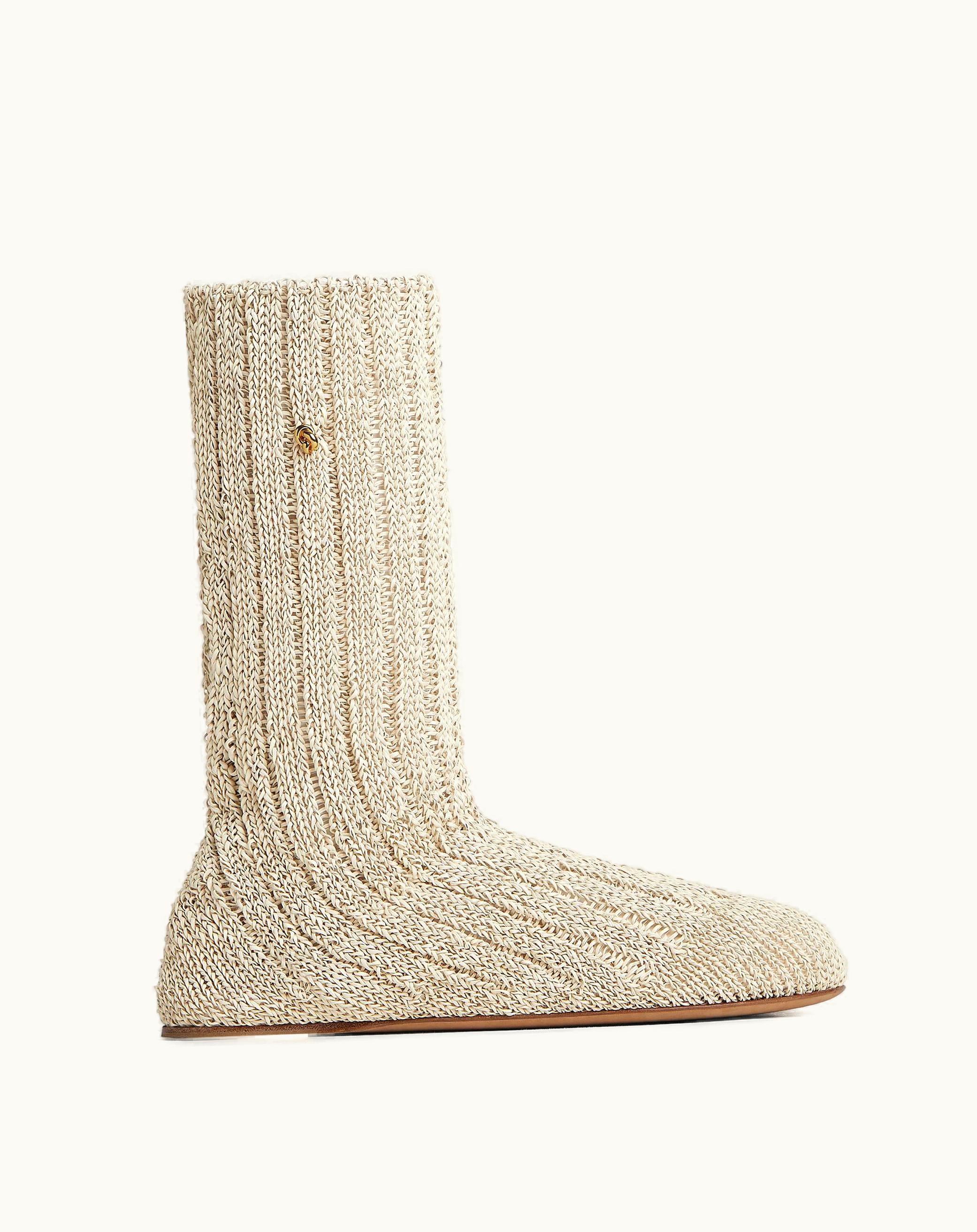 Bottega Veneta Bottega Veneta Men's Domenica Boot In Sea Salt