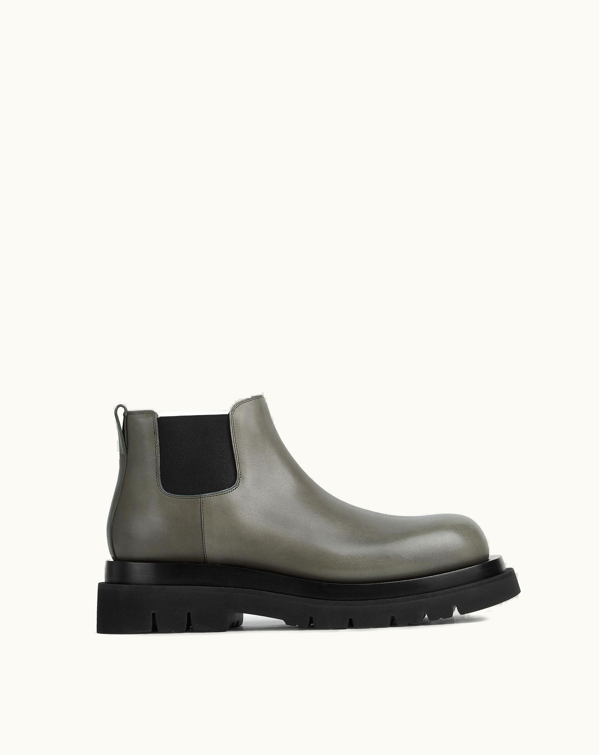Bottega Veneta Bottega Veneta Men's Lug Chelsea Ankle Boot In Asphalt