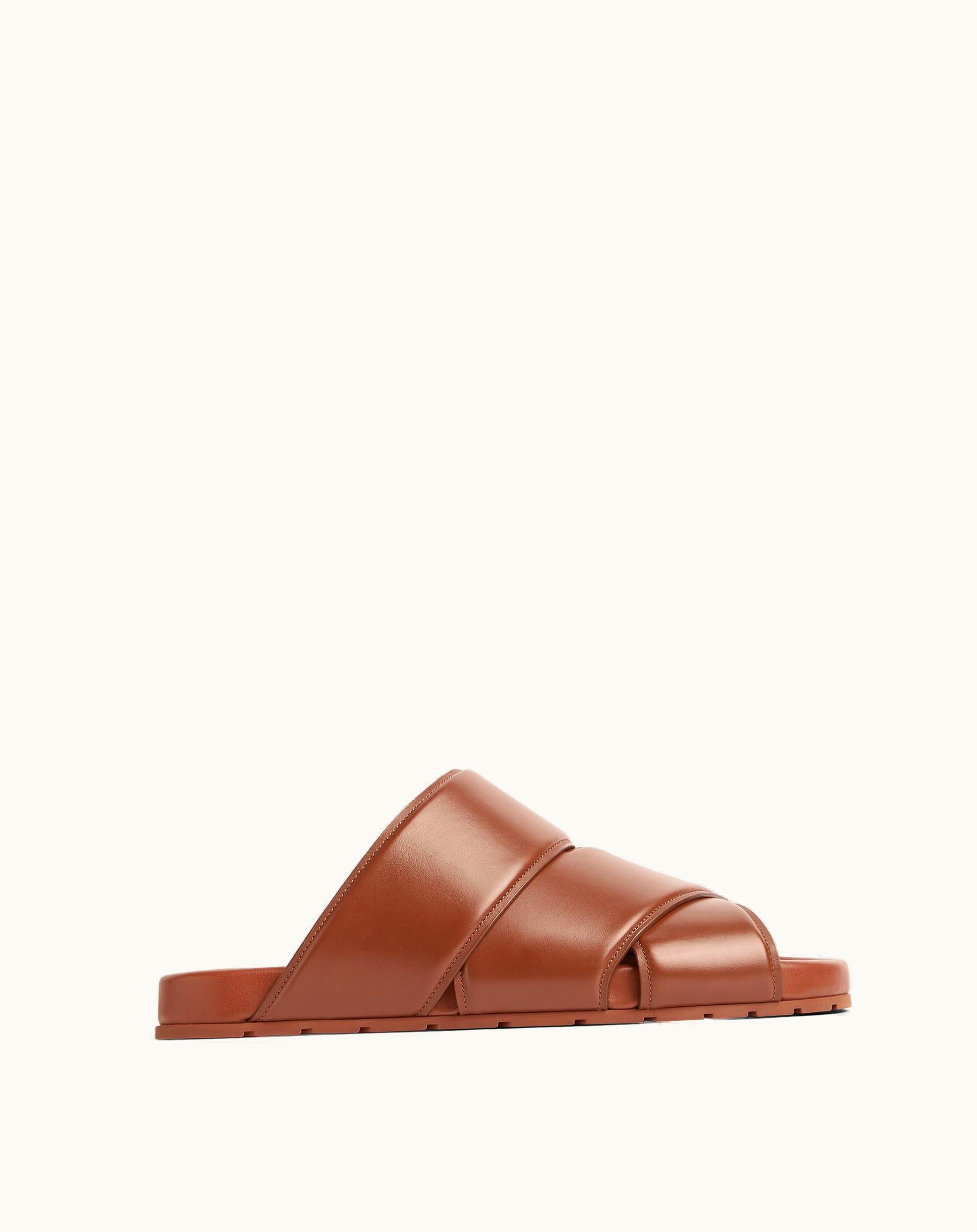 Bottega Veneta Bottega Veneta Men's Bridge Mule In Brown Sugar
