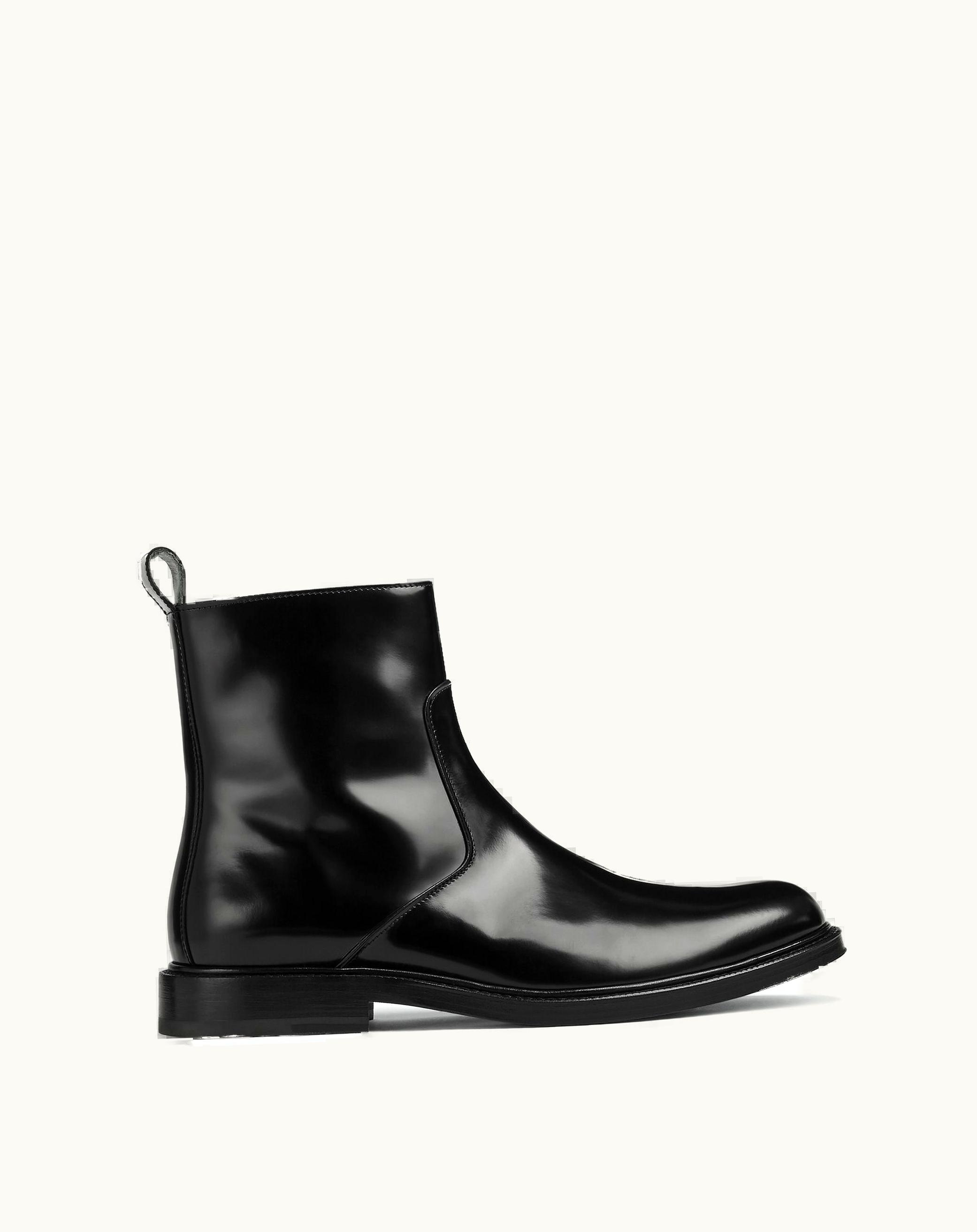 Bottega Veneta Bottega Veneta Men's Tie Ankle Boot In Black