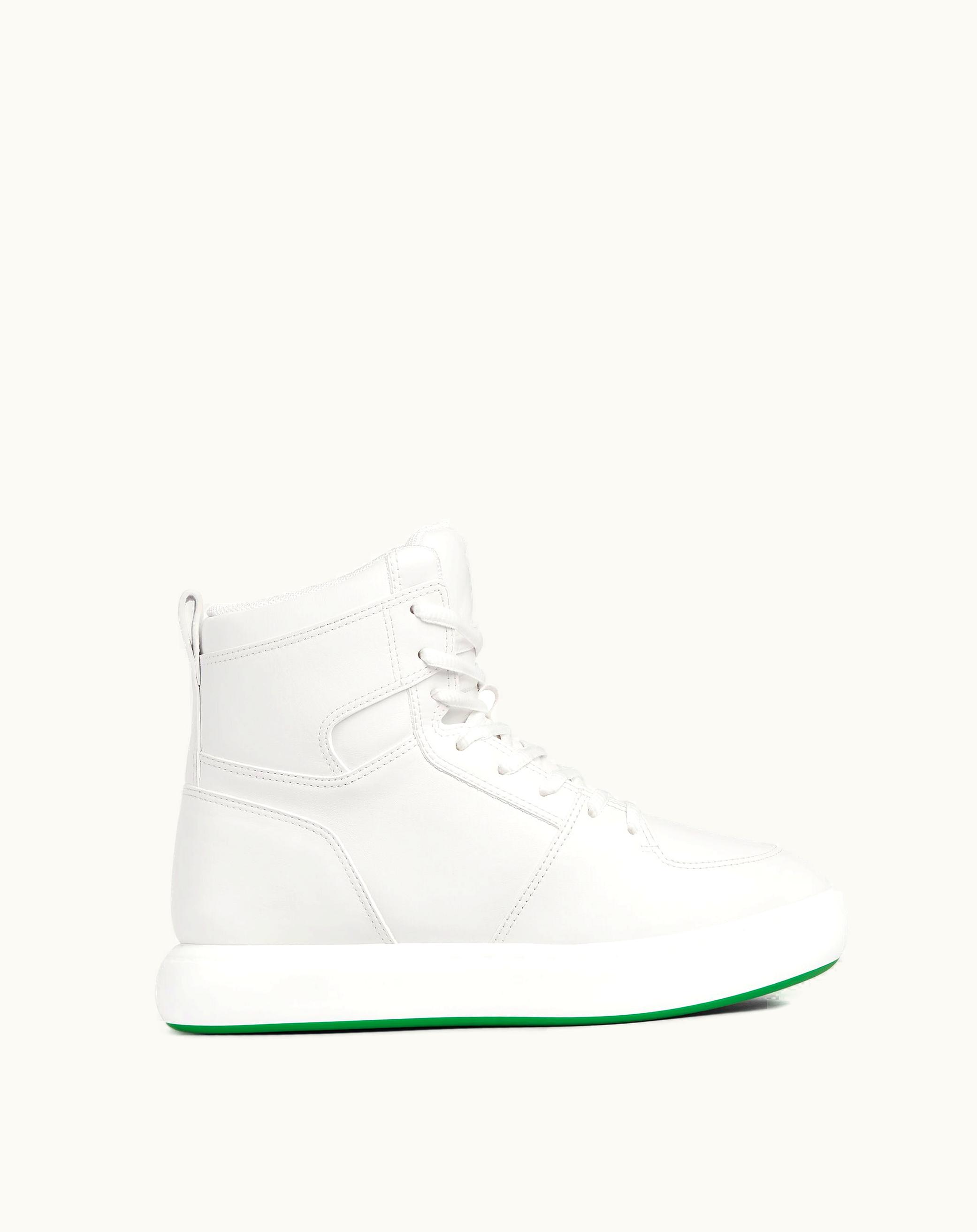 Bottega Veneta Bottega Veneta Men's Pillow Sneaker In Optic White / Parakeet