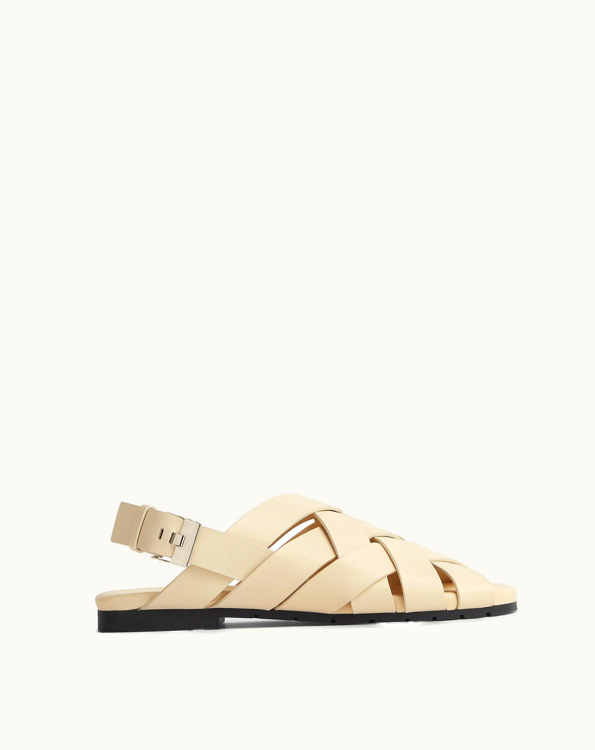Bottega Veneta Bottega Veneta Men's Alfie Sandal In Sea Salt