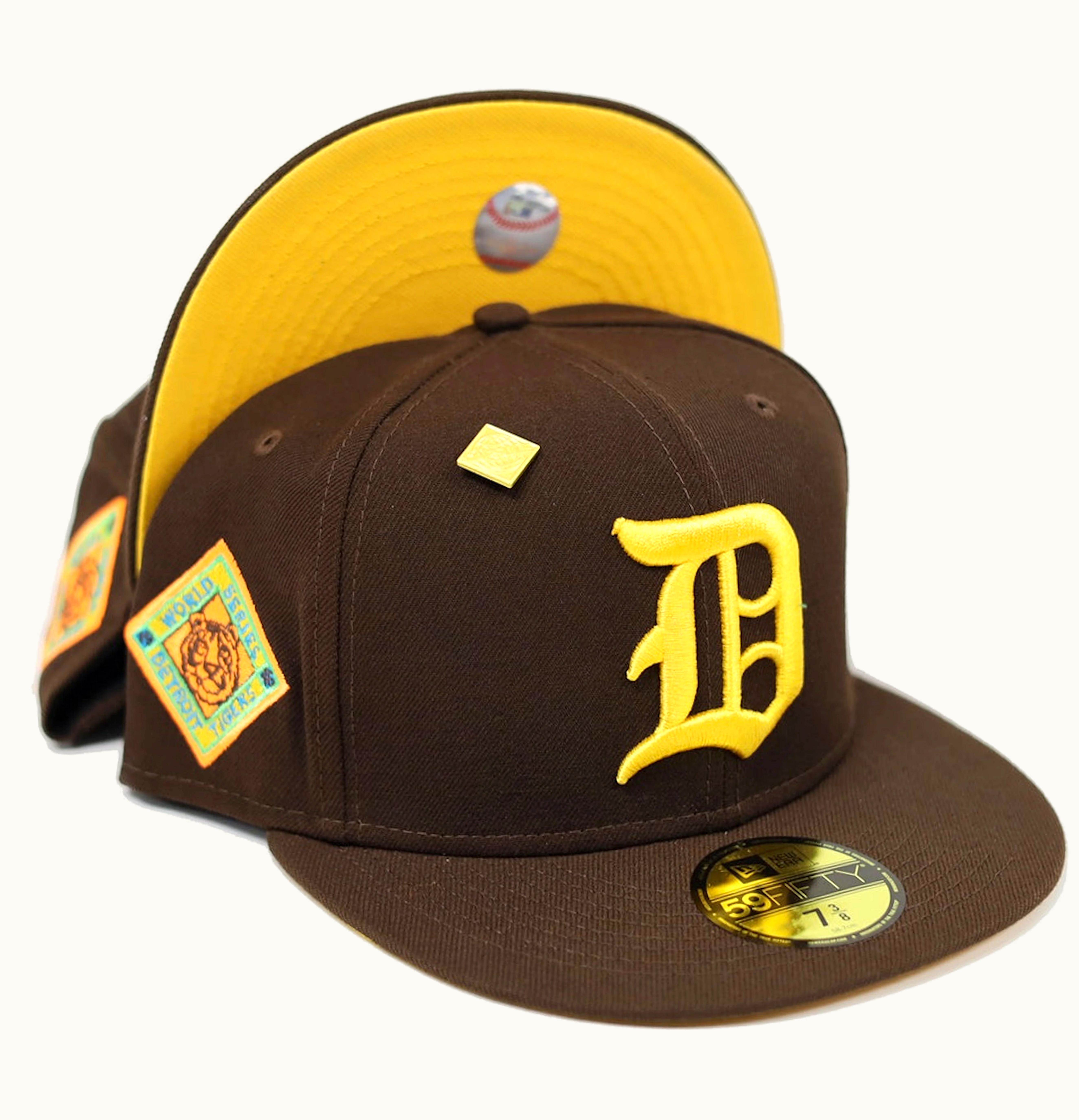 New Era New Era Detroit Tigers Capsule Hats 1945 World Series 59Fifty Fitted Hat Brown Yellow
