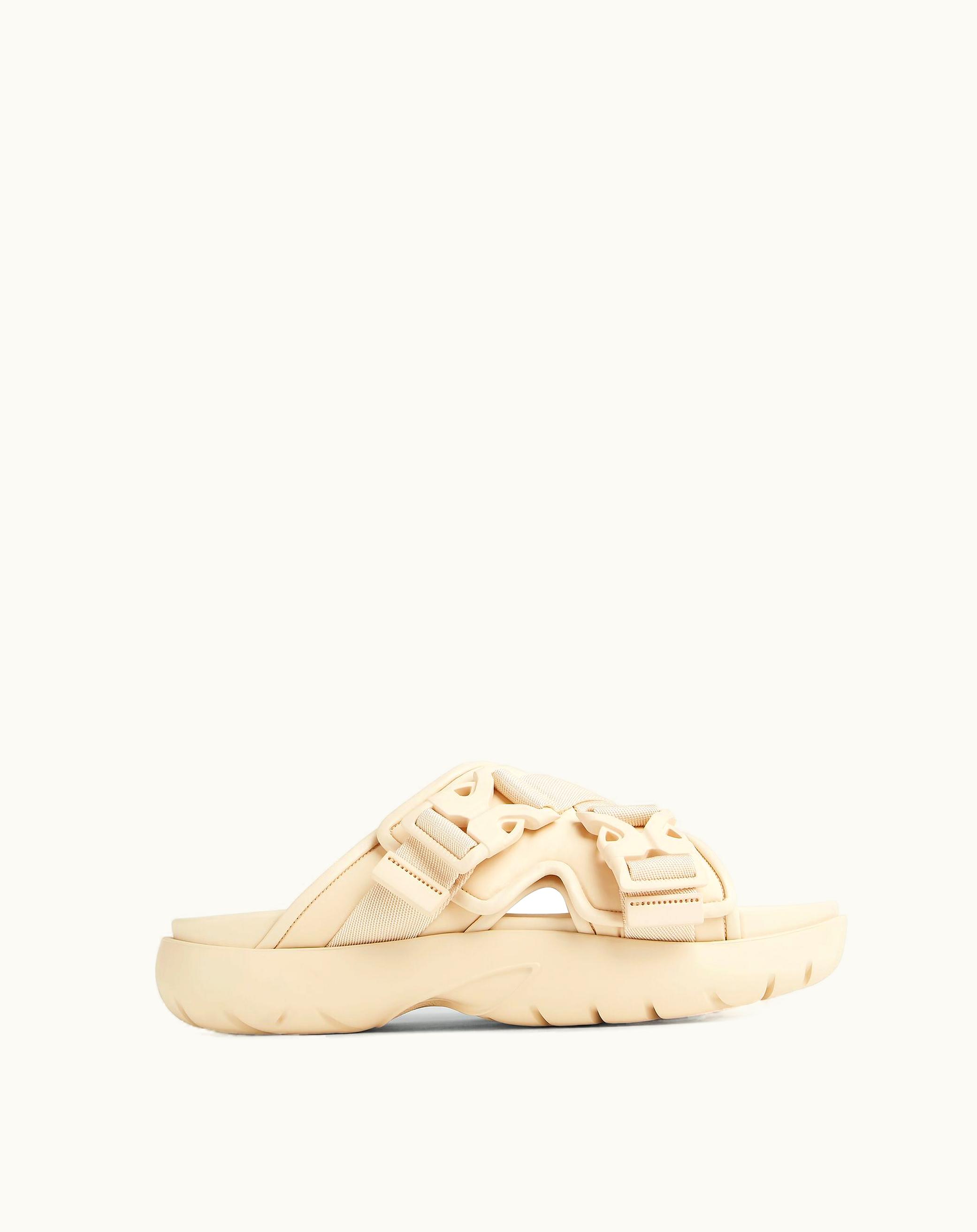 Bottega Veneta Bottega Veneta Men's Snap Slide In Sea Salt