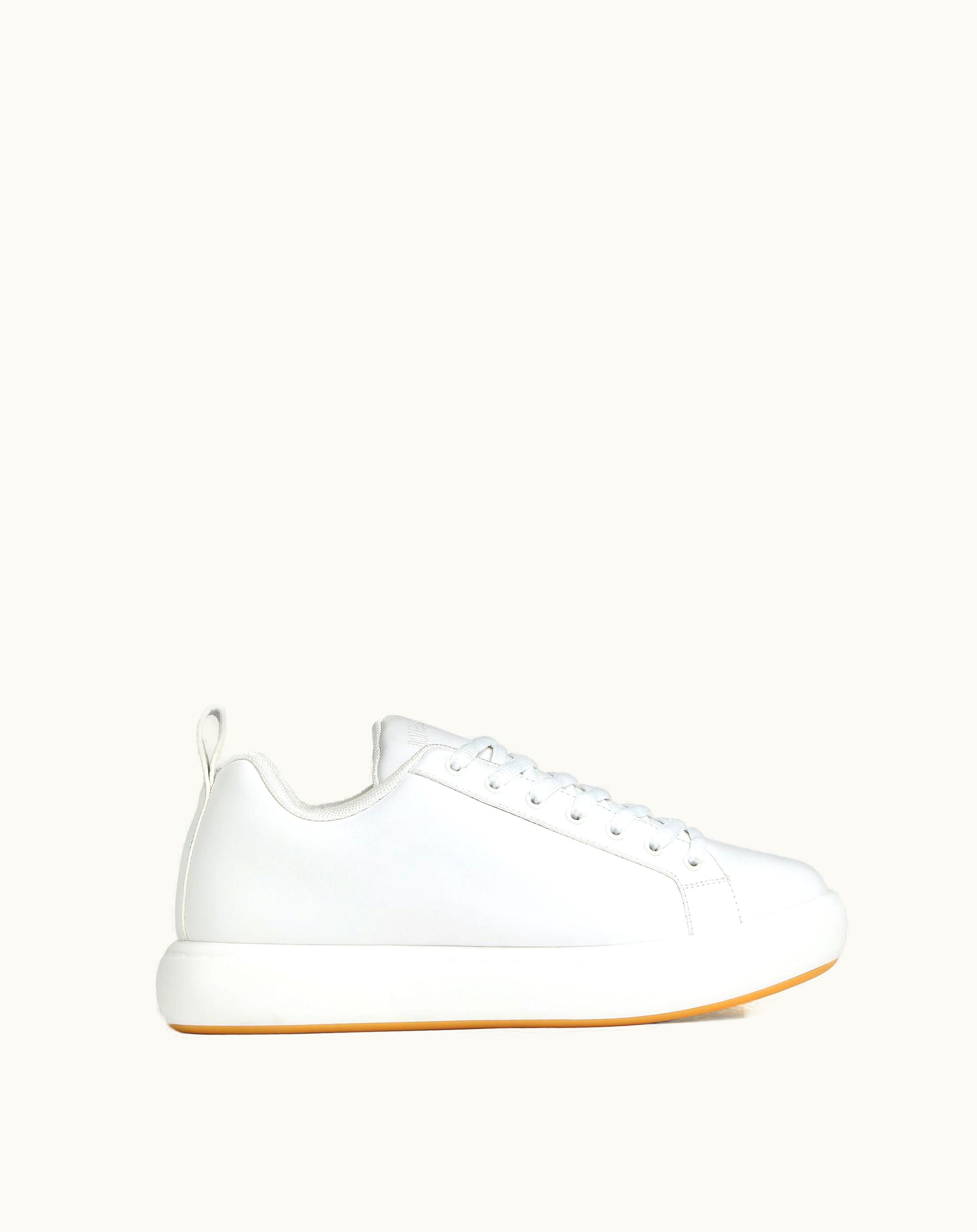Bottega Veneta Bottega Veneta Men's Pillow Sneaker In Optic White / Natural Rubber