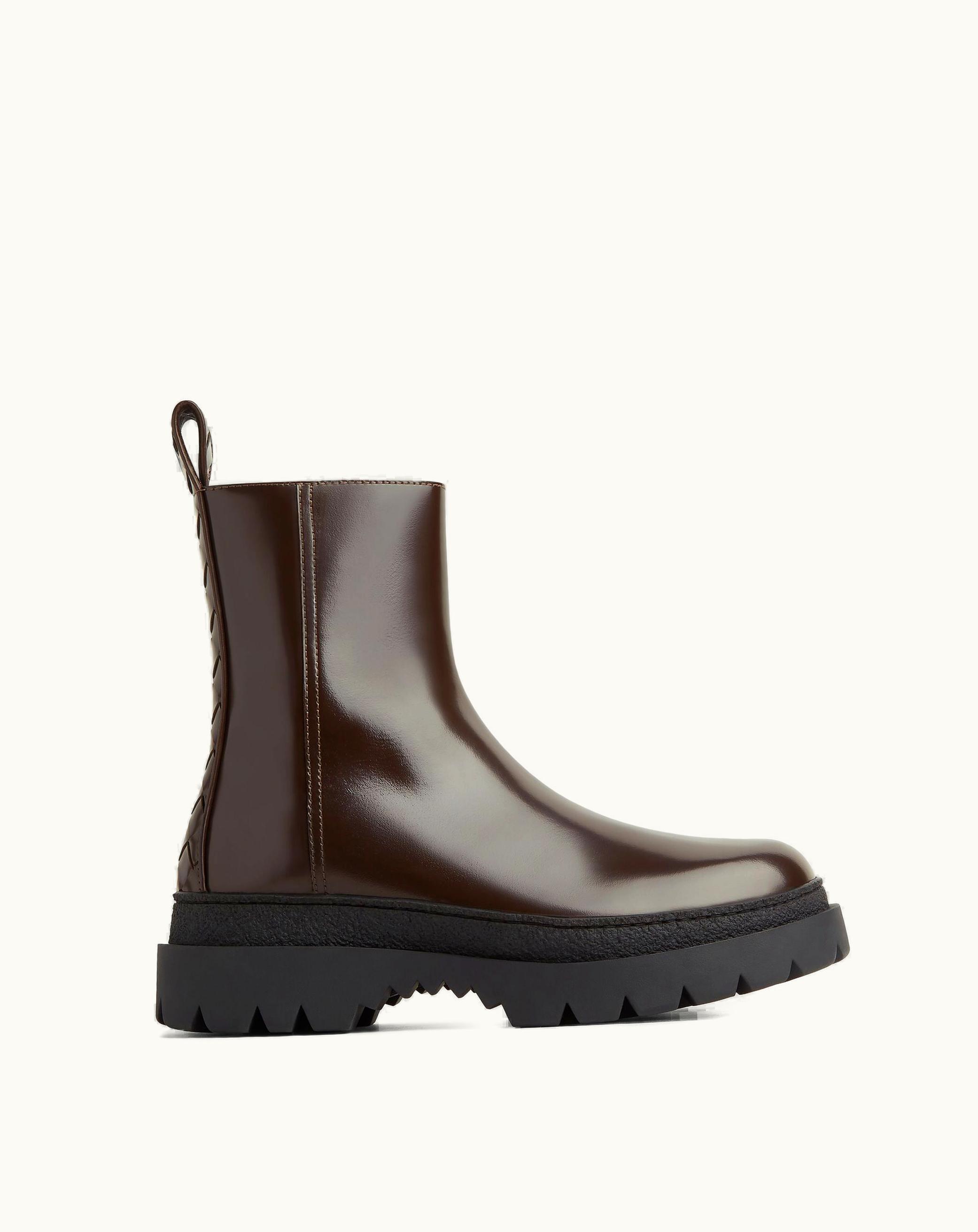 Bottega Veneta Bottega Veneta Men's Highway Ankle Boot In Fondant / Black