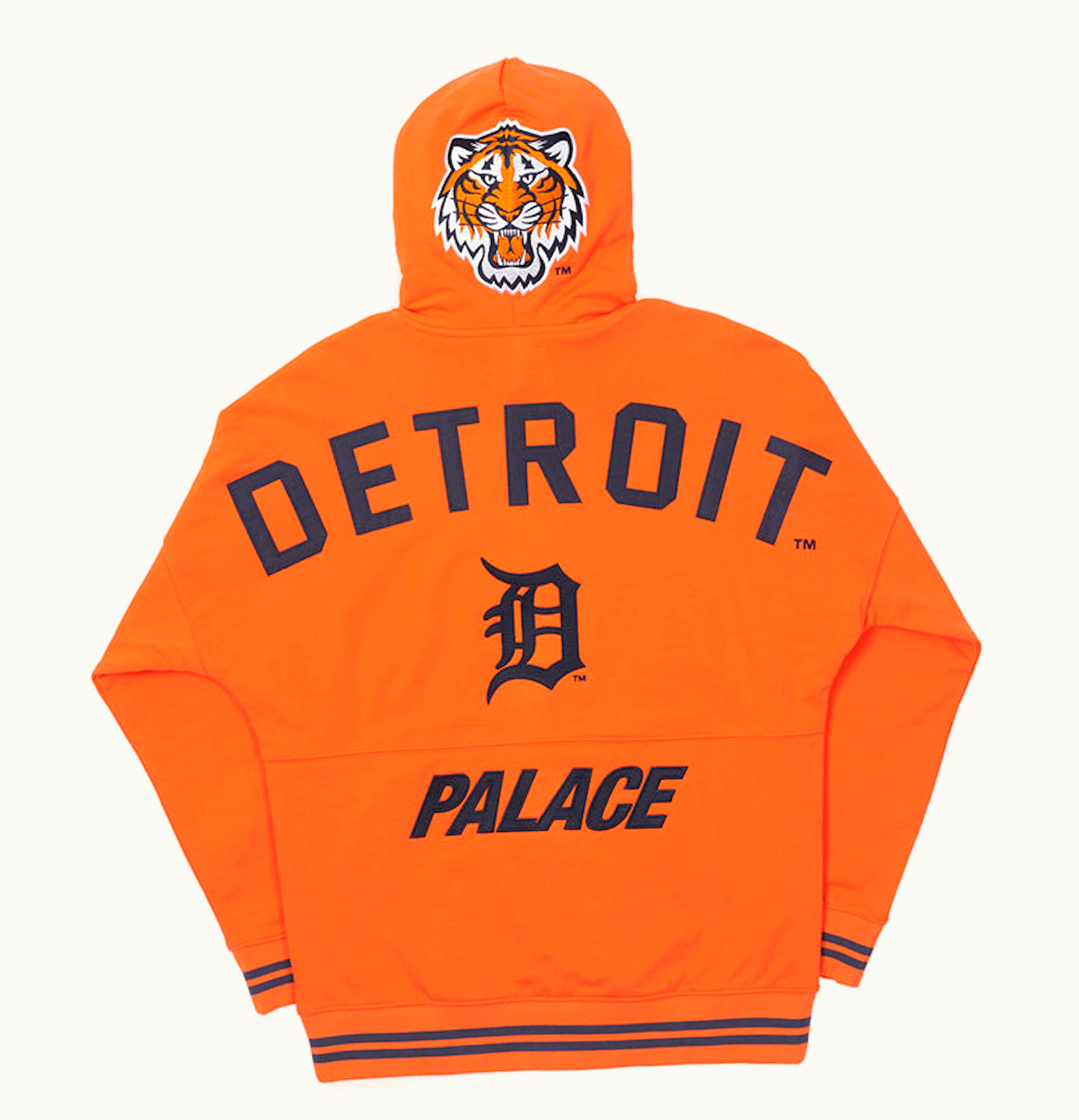 Palace Palace x Detroit Tigers New Era Drop Shoulder Hood Orange