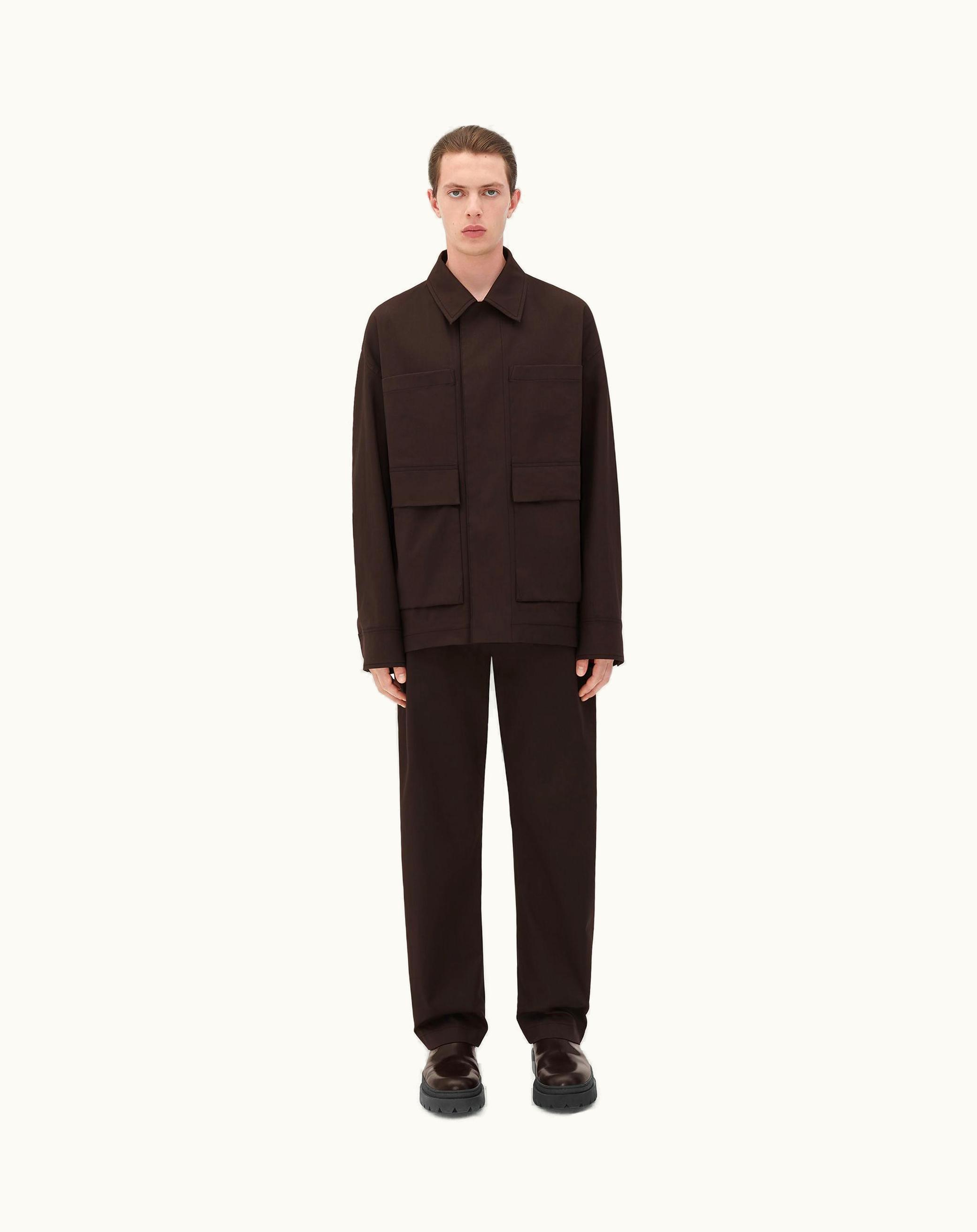 Bottega Veneta Bottega Veneta Men's Bicolor Stretch Cotton Parka In Fondant