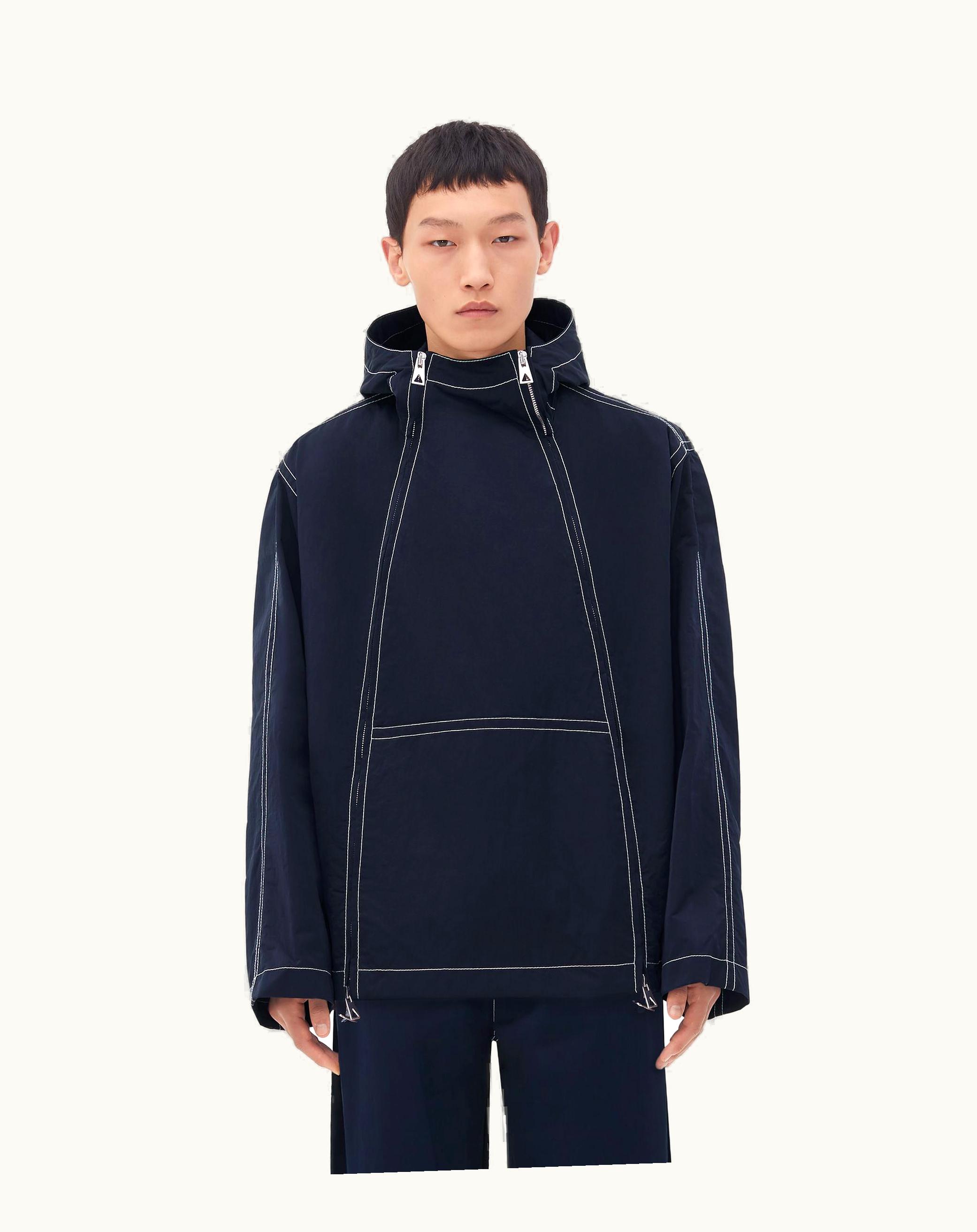 Bottega Veneta Bottega Veneta Men's Tech Nylon Blouson In Navy