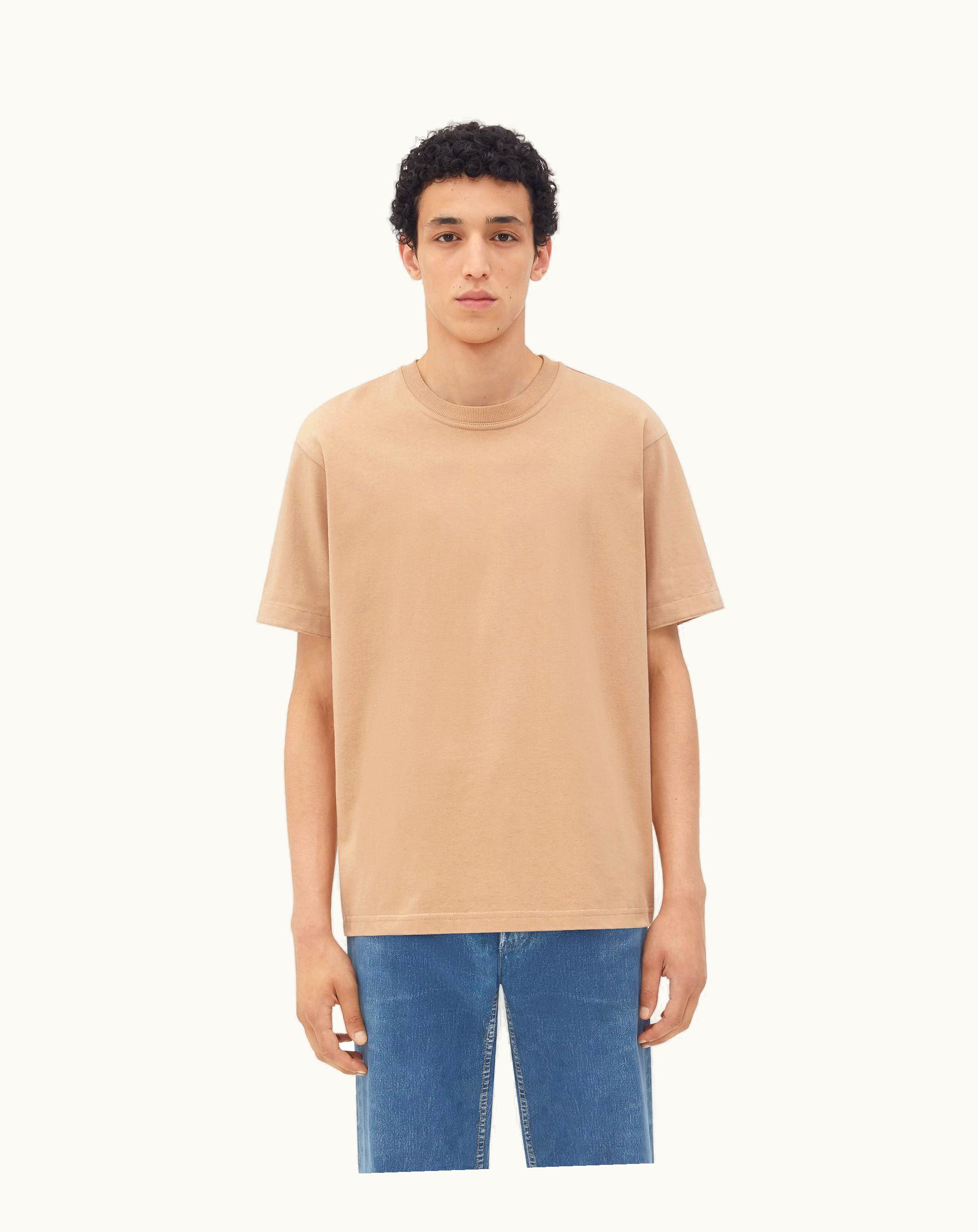 Bottega Veneta Bottega Veneta Men's Light Cotton T-Shirt In Wood Chip