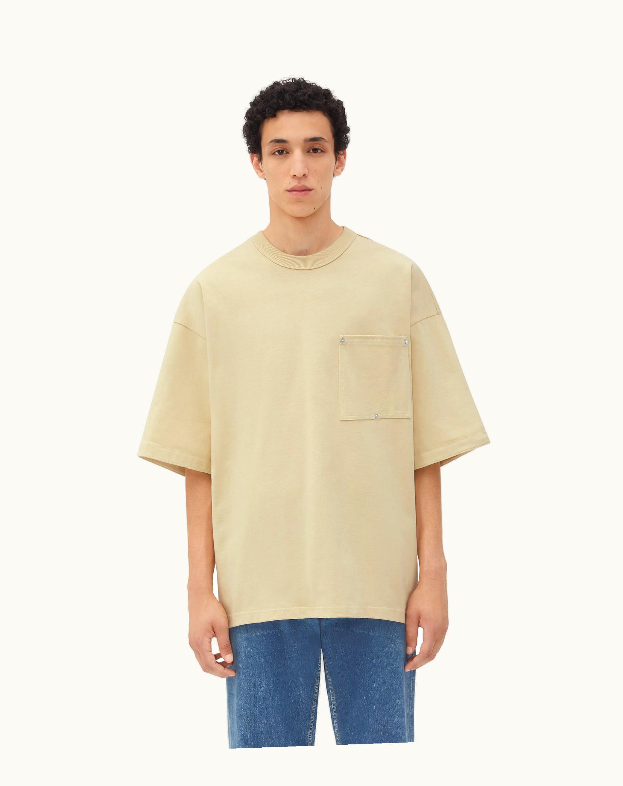 Bottega Veneta Bottega Veneta Men's Cotton Jersey T-Shirt In Hay