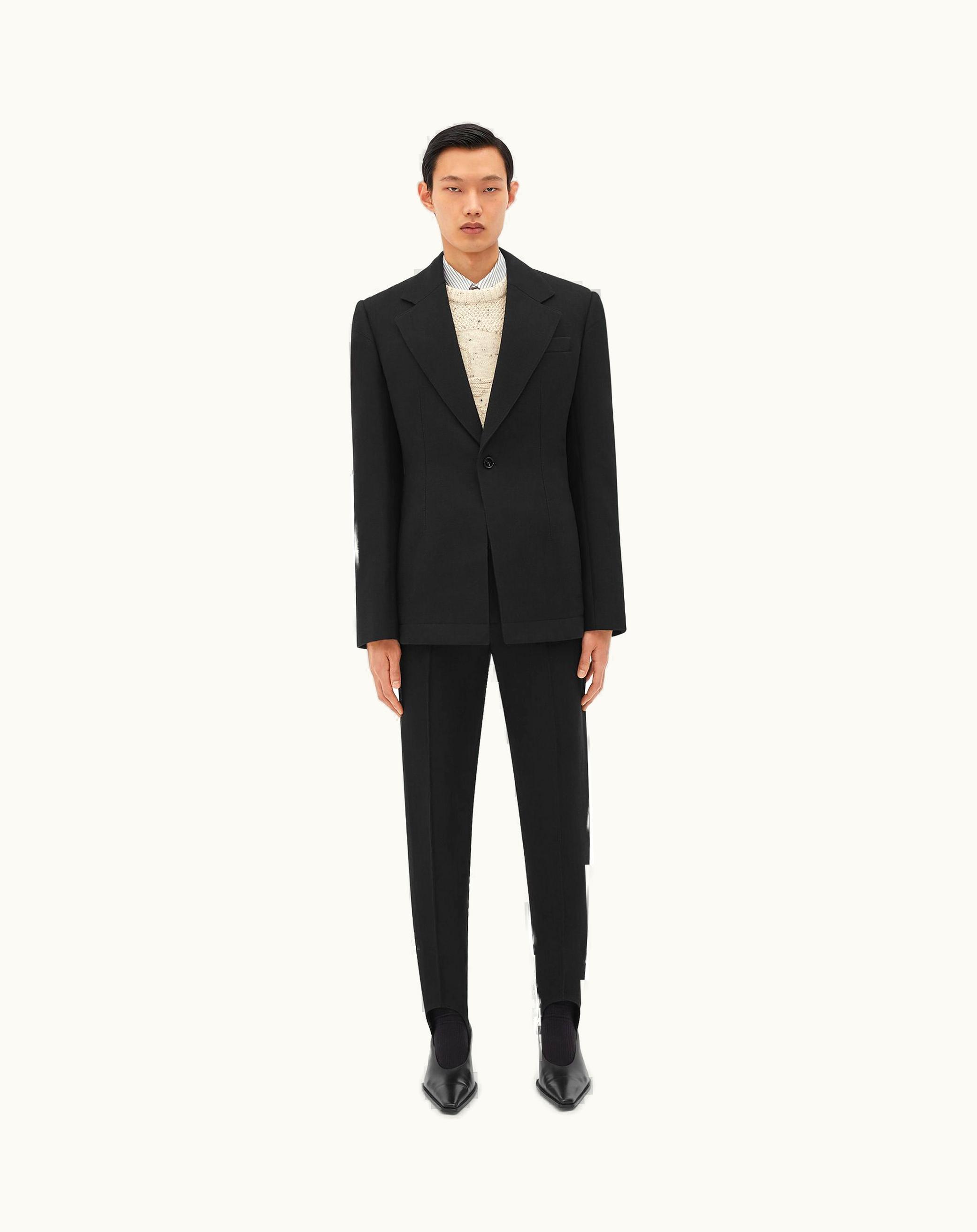 Bottega Veneta Bottega Veneta Men's Structured Cotton Jacket In Black