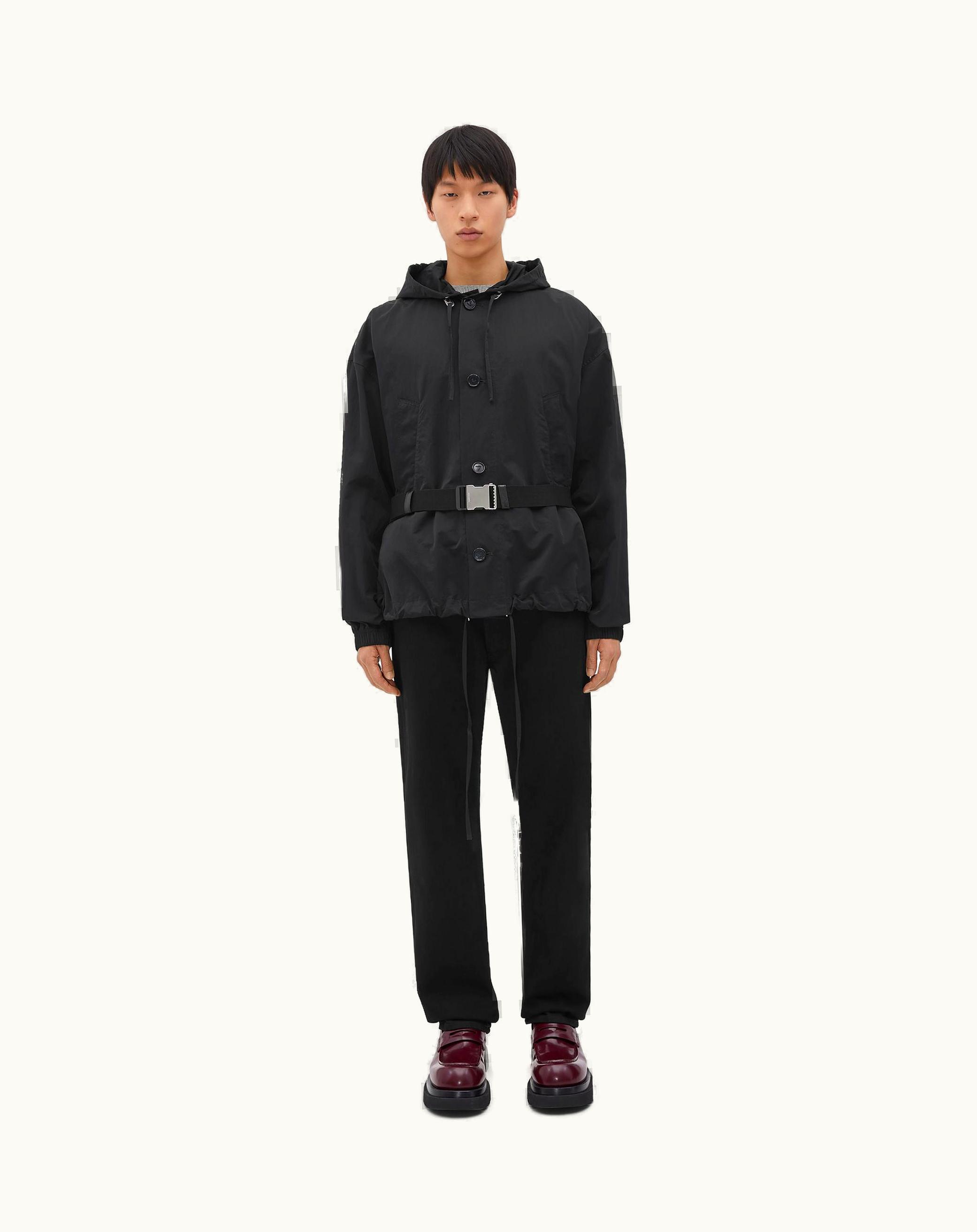 Bottega Veneta Bottega Veneta Men's Packable Tech Nylon Jacket In Black