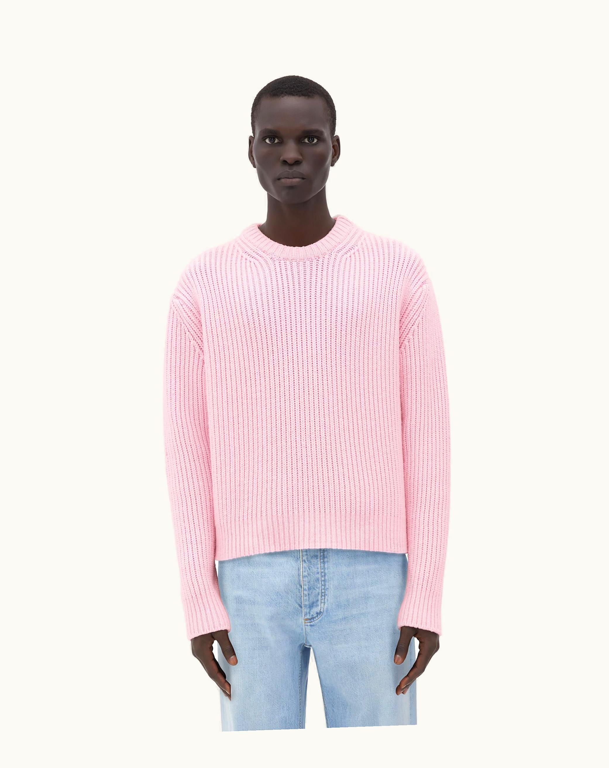 Bottega Veneta Bottega Veneta Men's Heavy Wool And Cashmere Sweater In Camelia