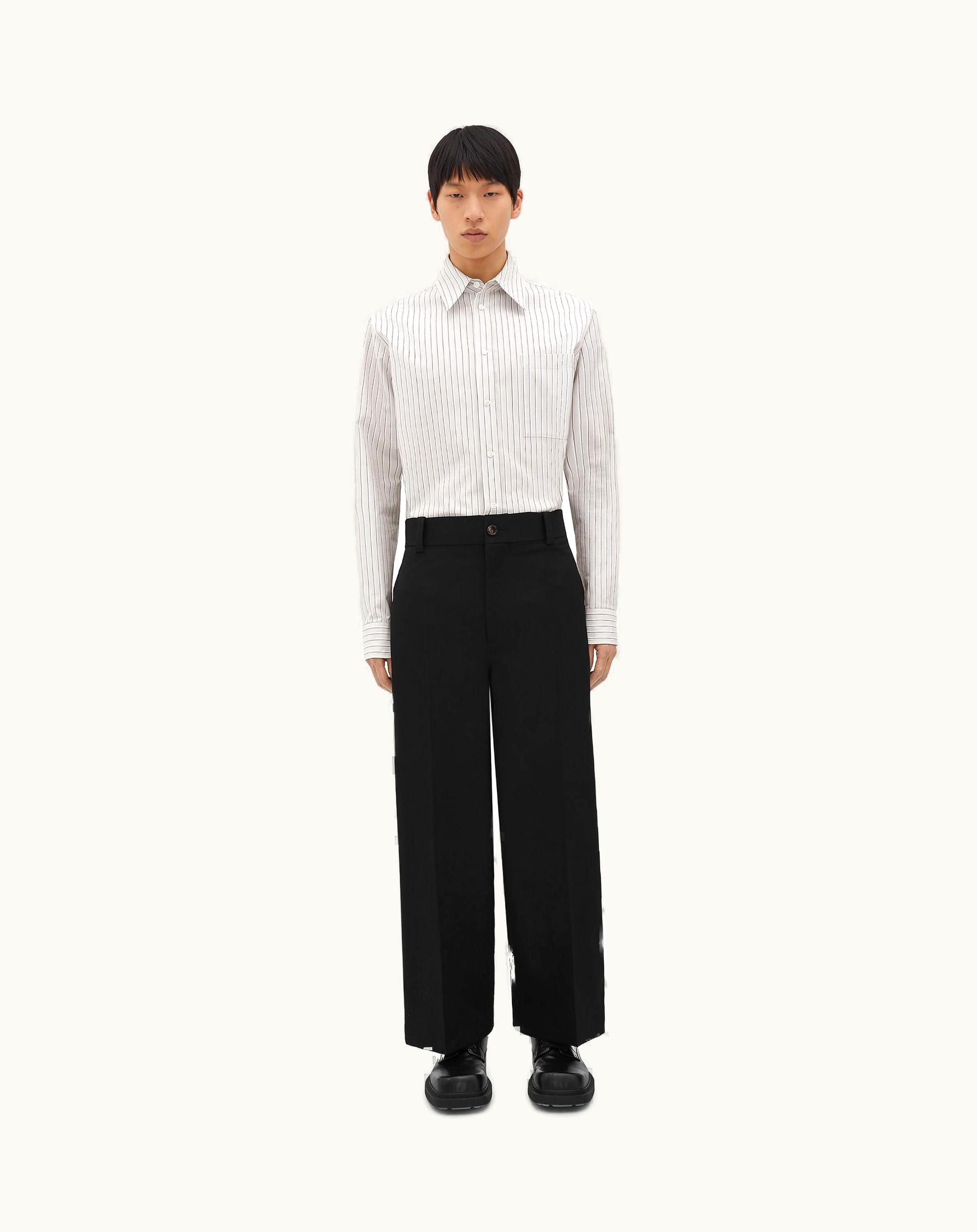 Bottega Veneta Bottega Veneta Men's Sartorial Wool Cropped Pants In Black