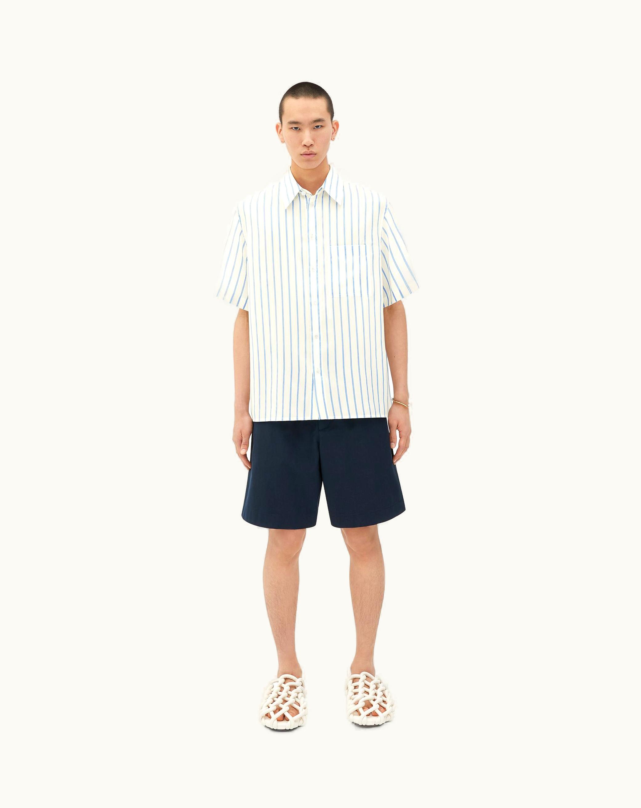 Bottega Veneta Bottega Veneta Men's Cotton Shorts In Abyss