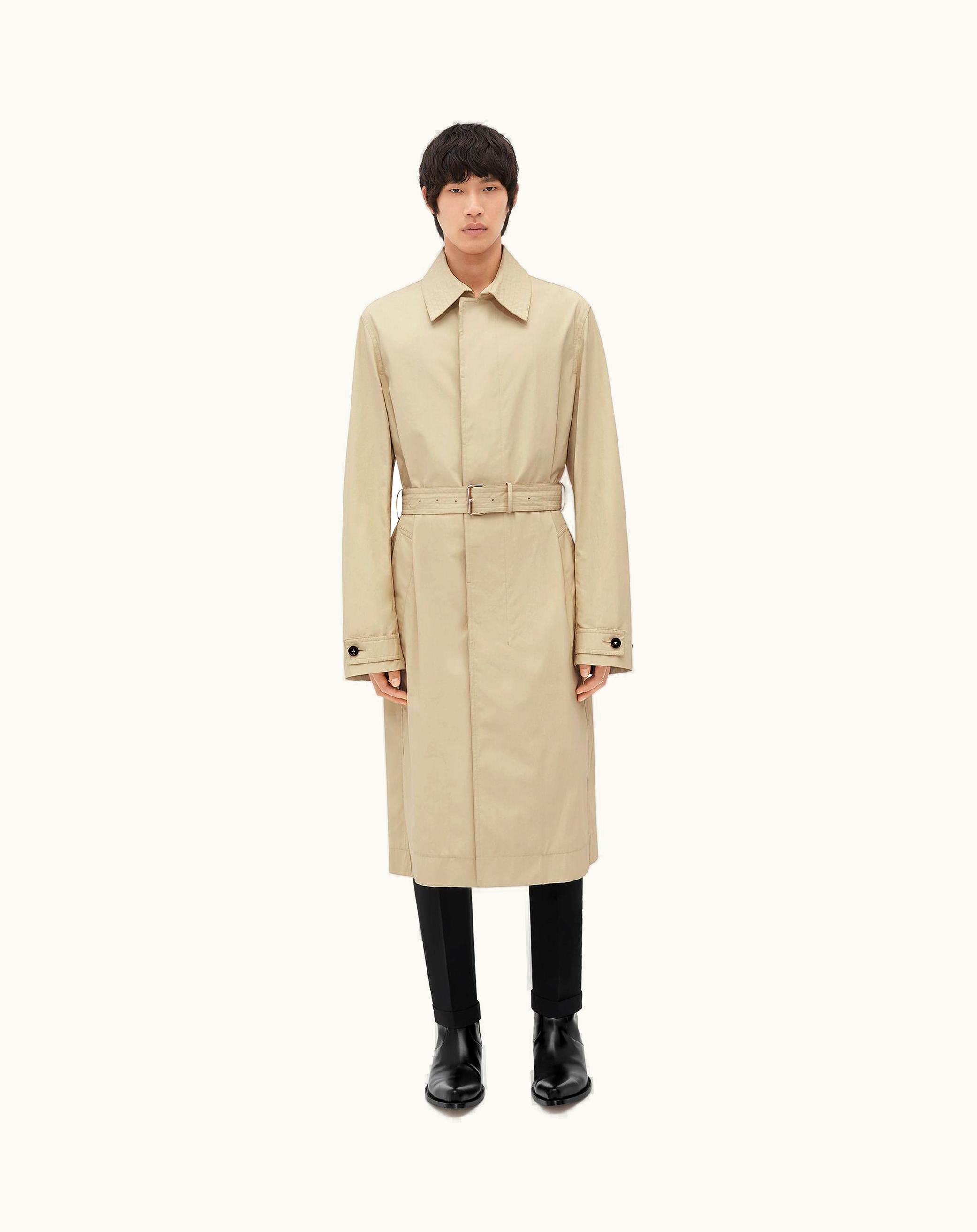 Bottega Veneta Bottega Veneta Men's Coated Cotton Coat In Birch / Birch