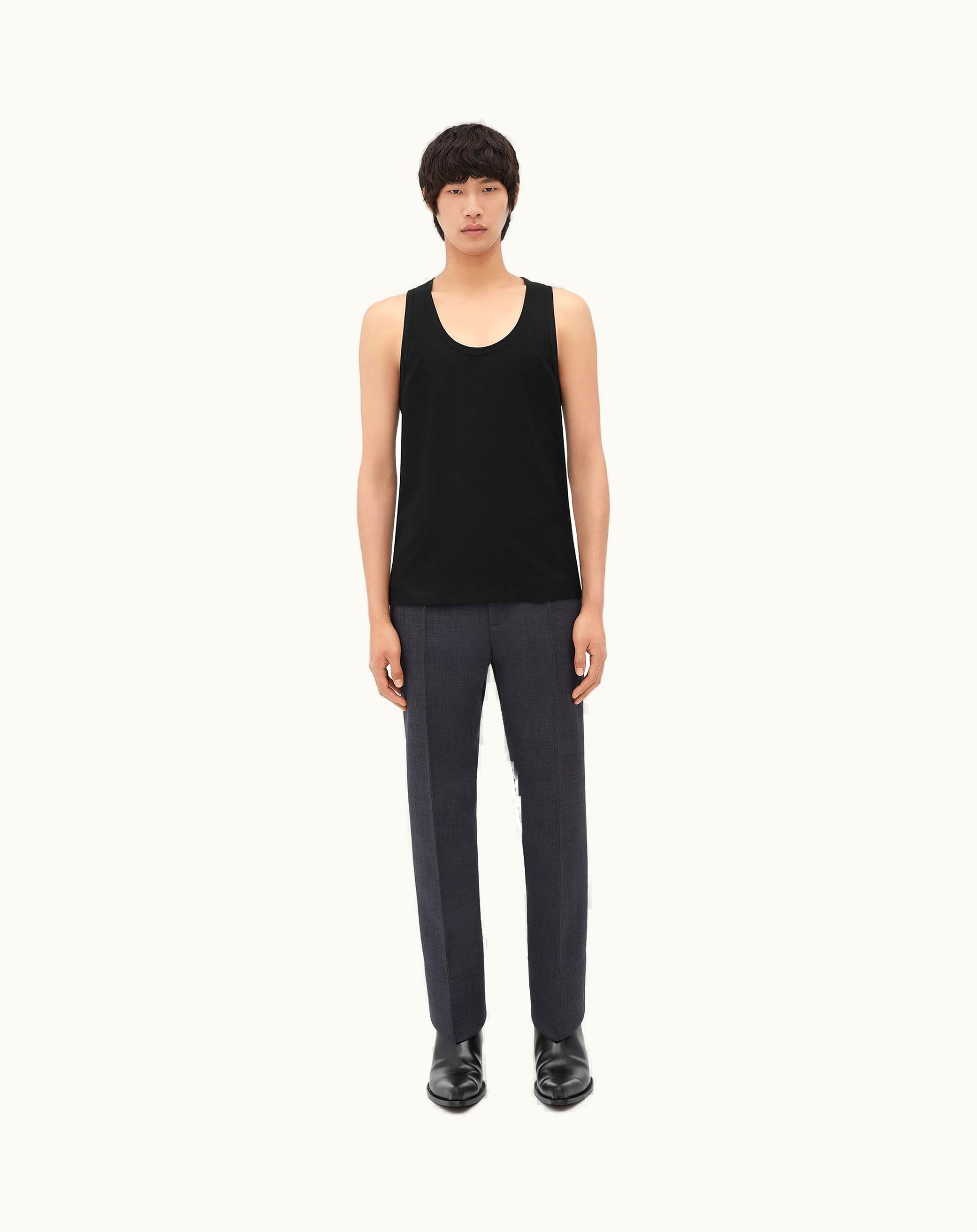 Bottega Veneta Bottega Veneta Men's Light Wool Tank Top In Black
