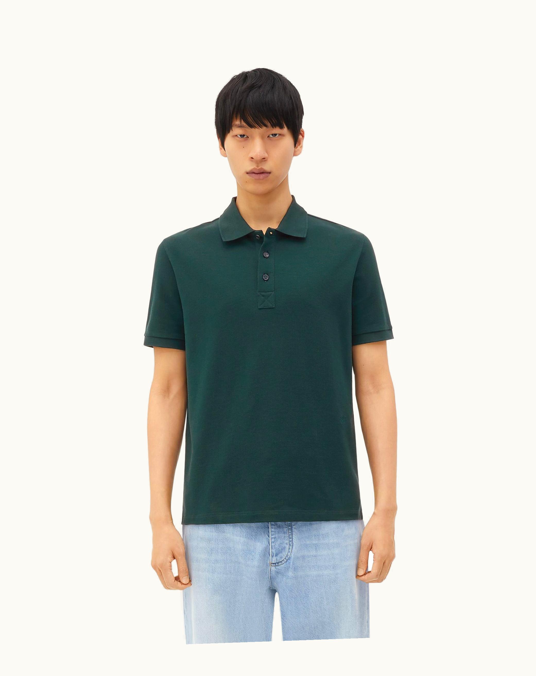 Bottega Veneta Bottega Veneta Men's Cotton Jersey Polo In Petrol