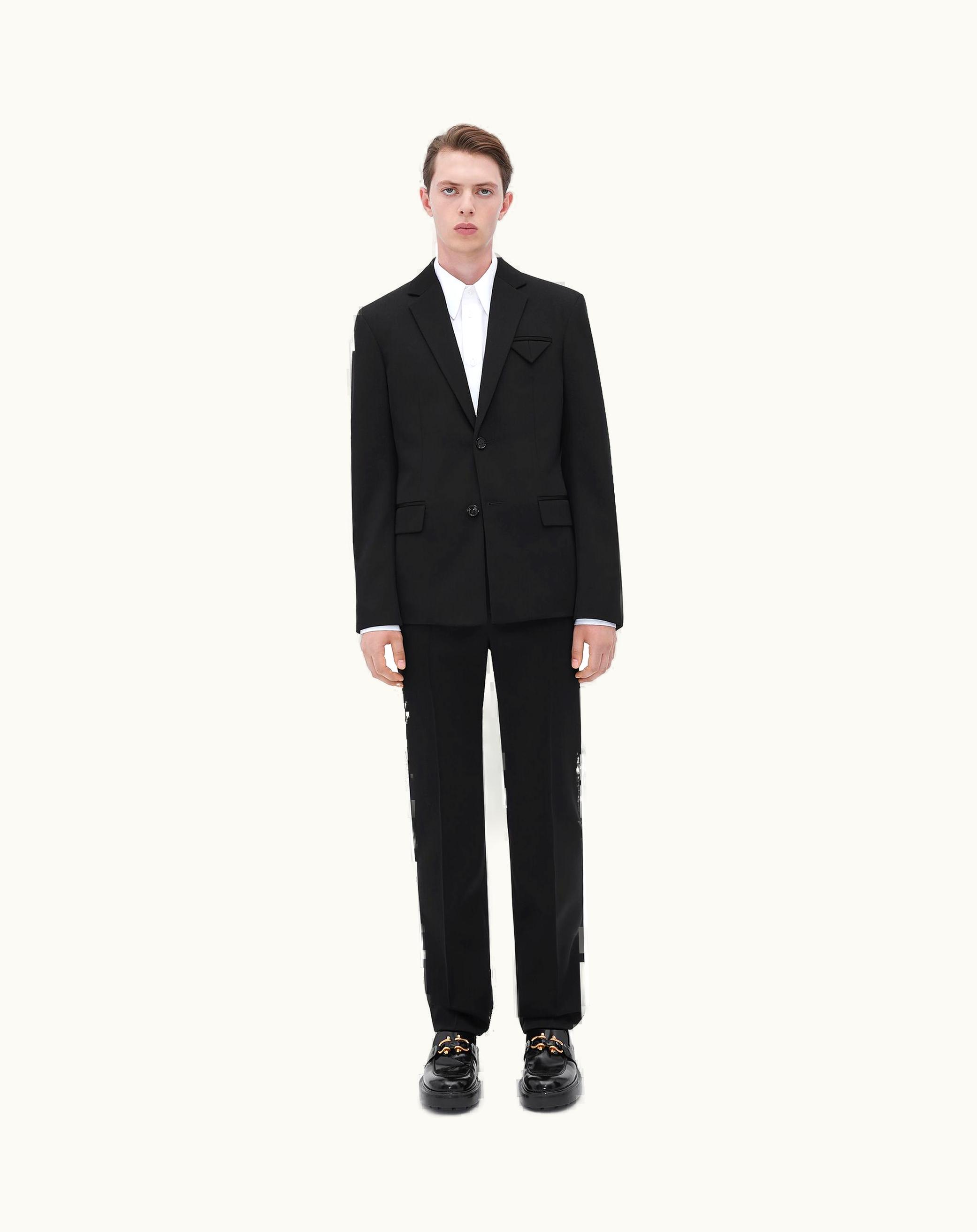Bottega Veneta Bottega Veneta Men's Wool Gabardine Jacket In Black