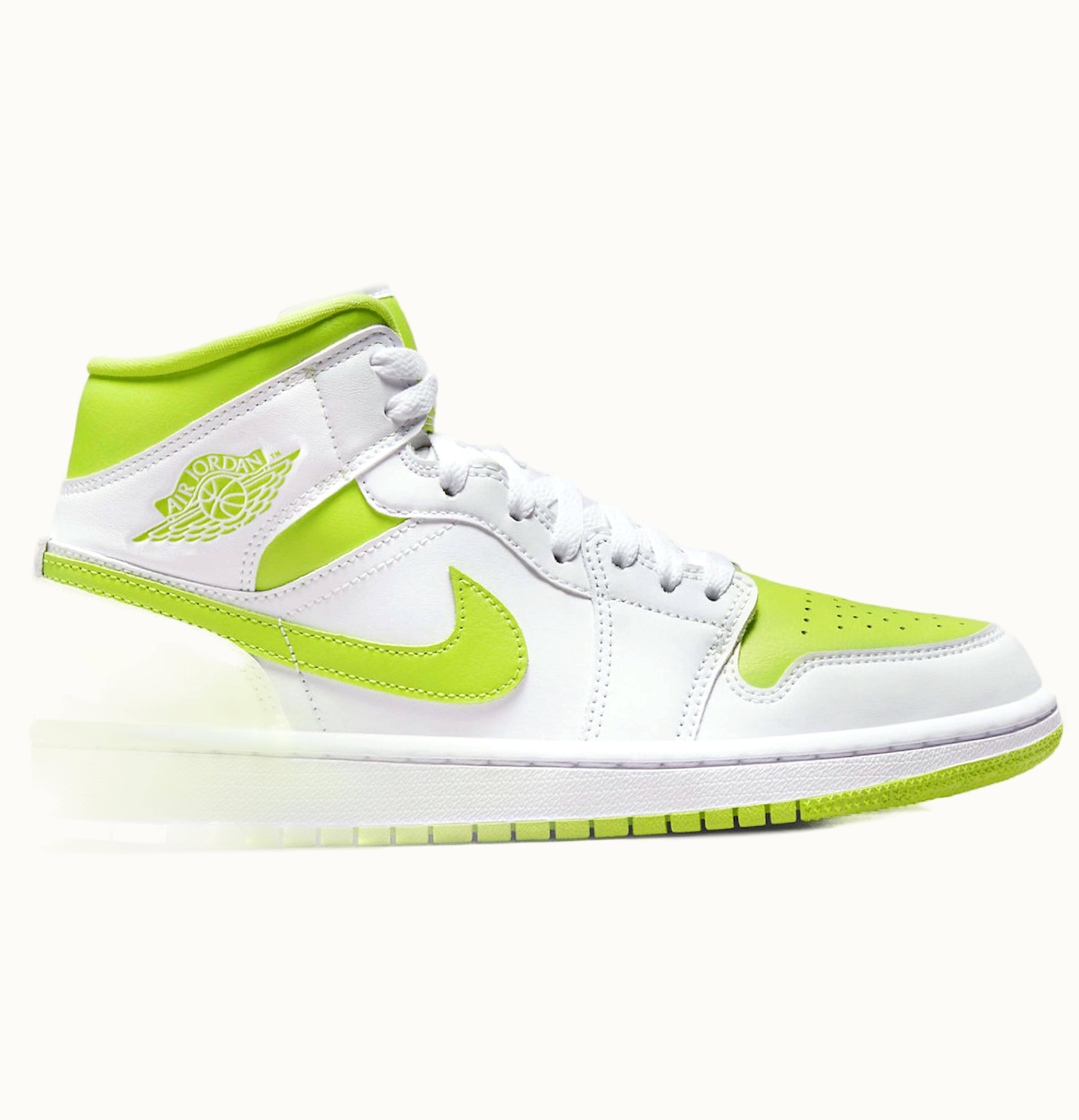 Jordan Air Jordan 1 Mid White Lime W