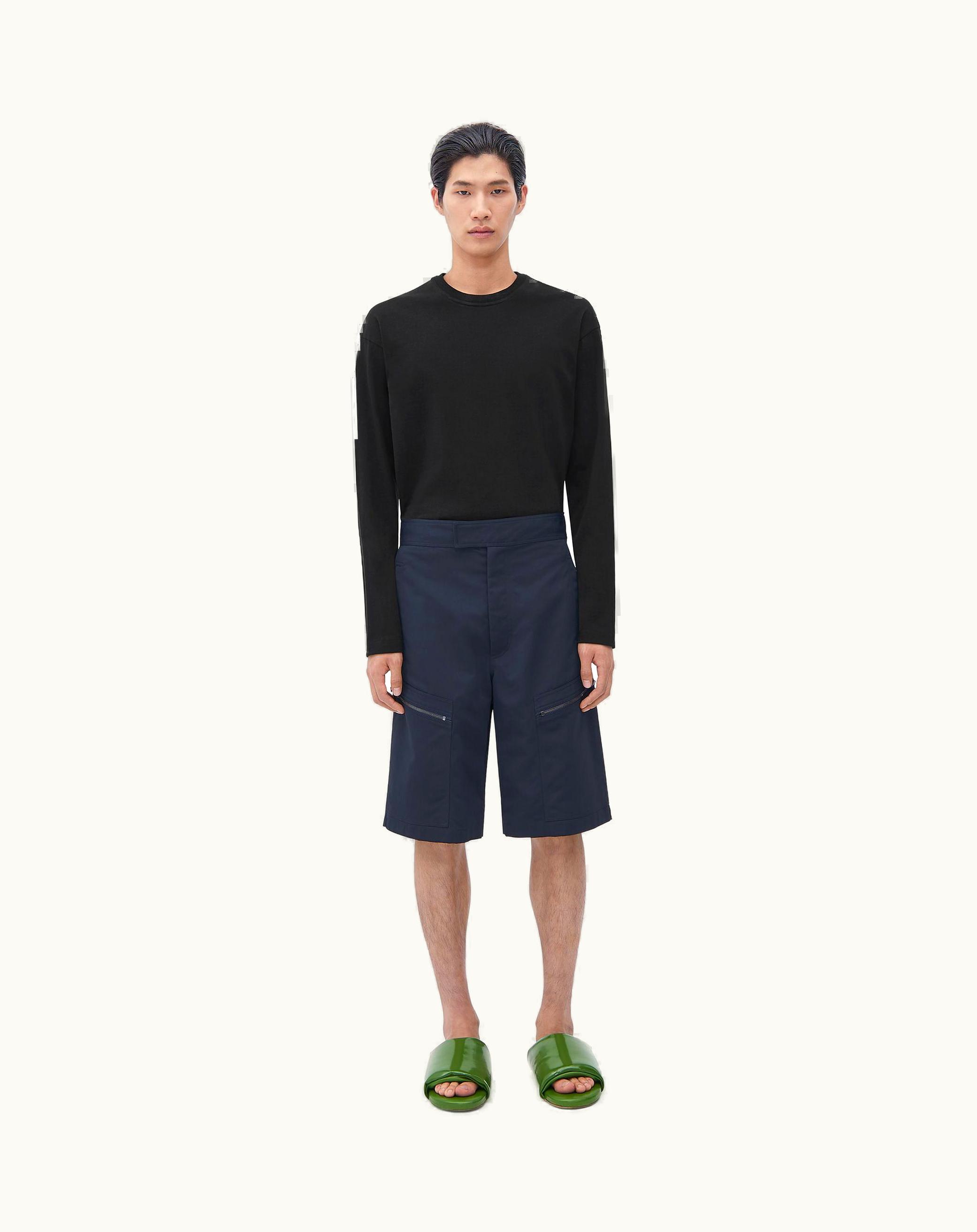 Bottega Veneta Bottega Veneta Men's Nylon Cargo Pants In Midnight Blue Midnight blue